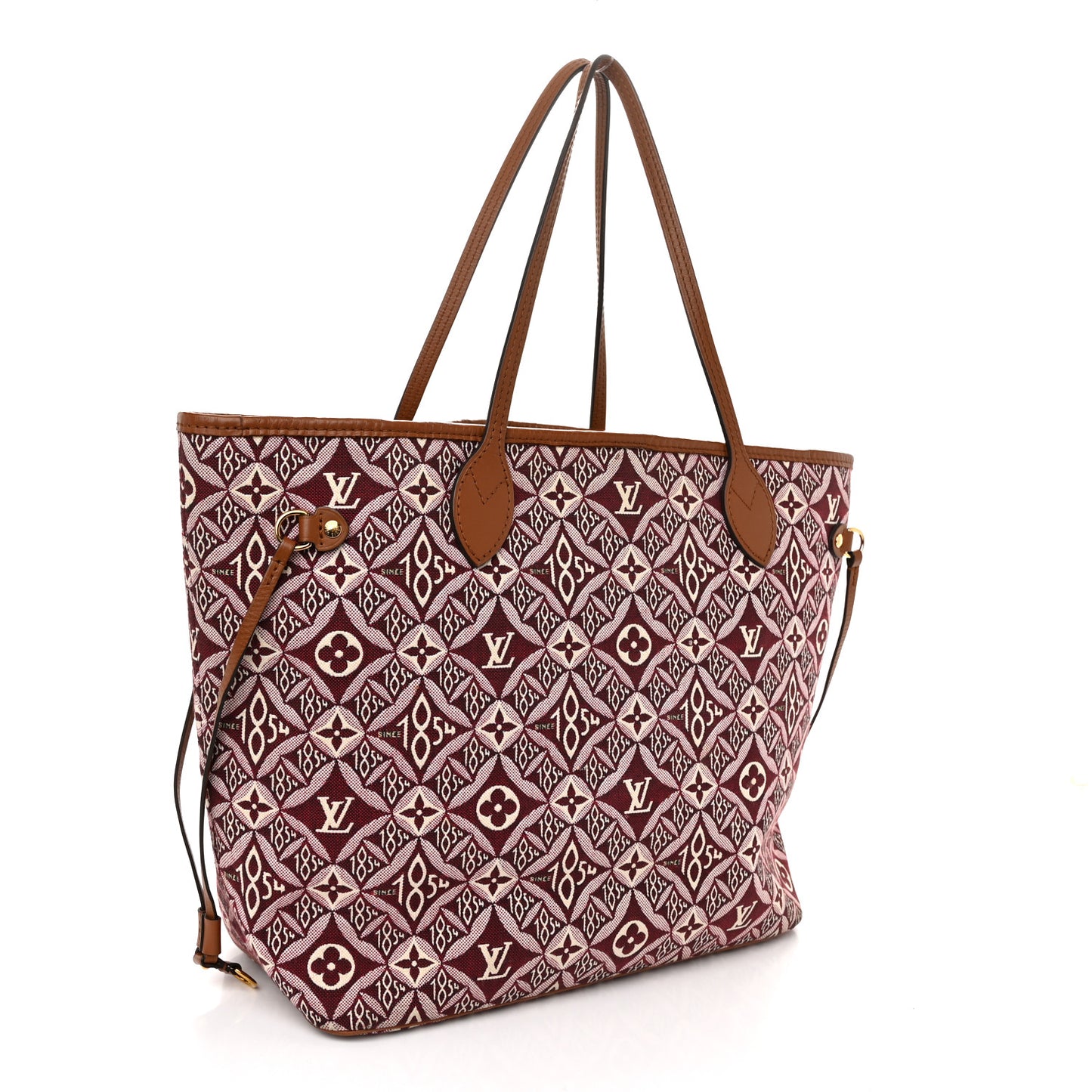 Jacquard Since 1854 Neverfull MM Bordeaux