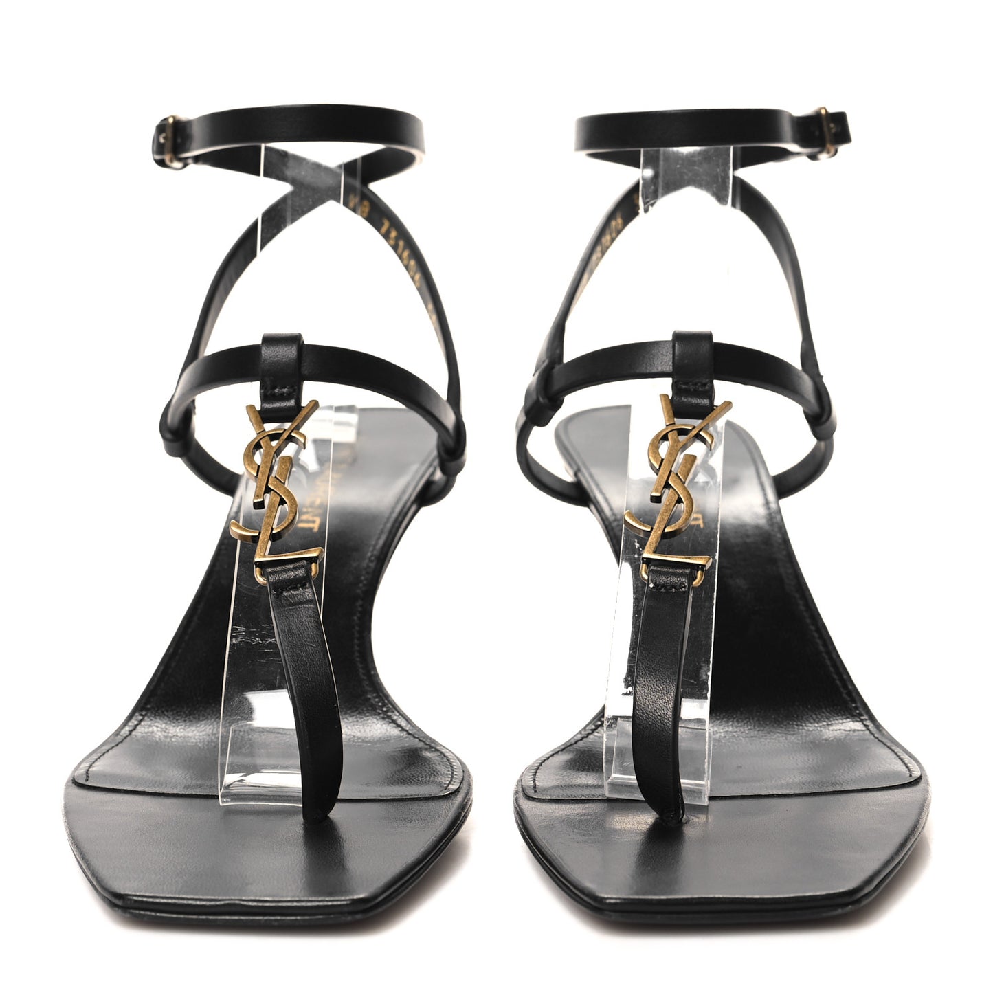 Calfskin Cassandra 60 Sandals 36 Black
