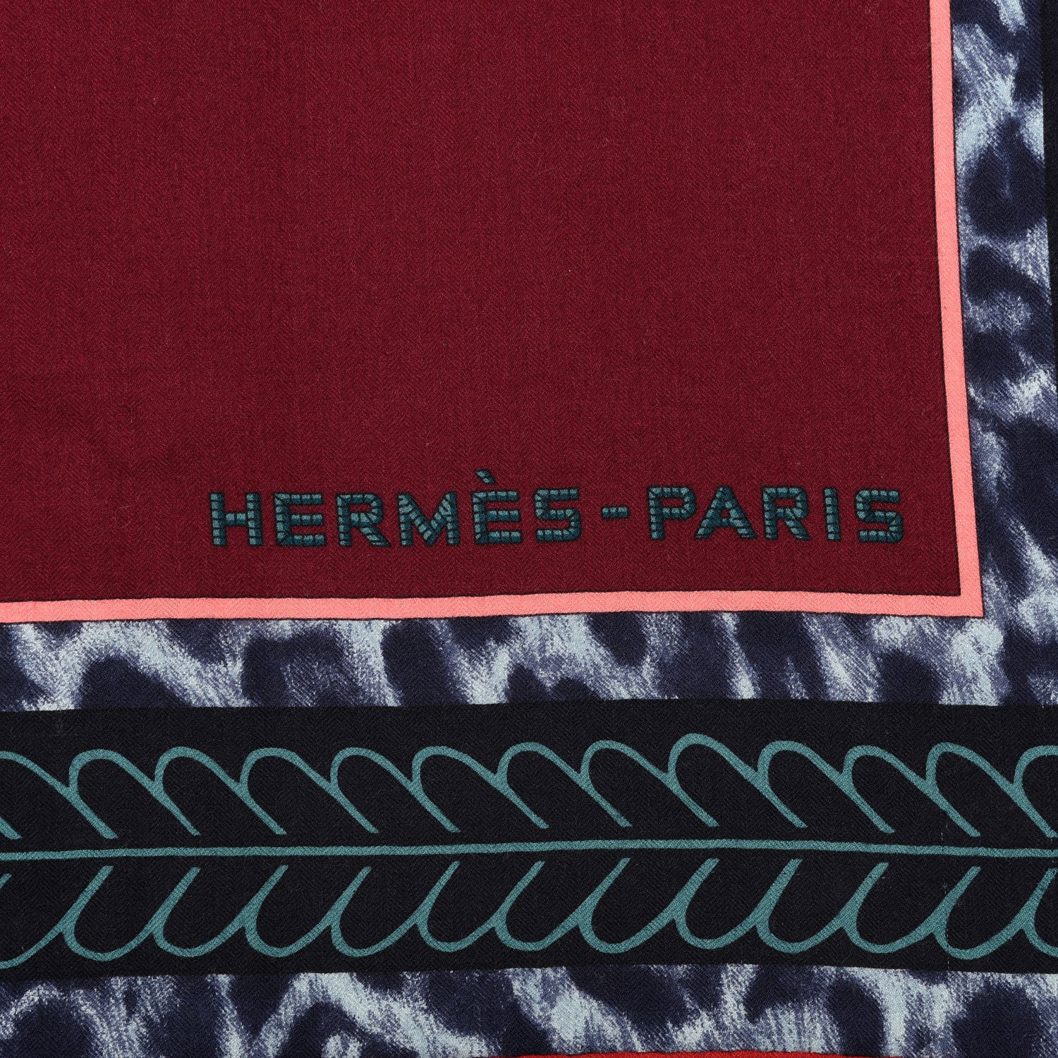 Hermes Cashmere Silk Selle d'Officier En Grande Tenue Shawl 140 4 of 4