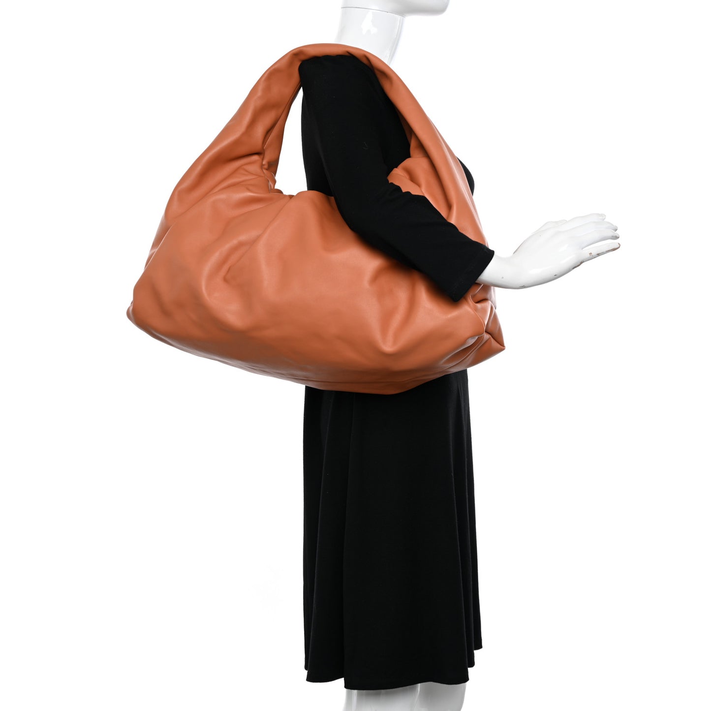 Smooth Butter Calfskin Large The Shoulder Pouch Clay