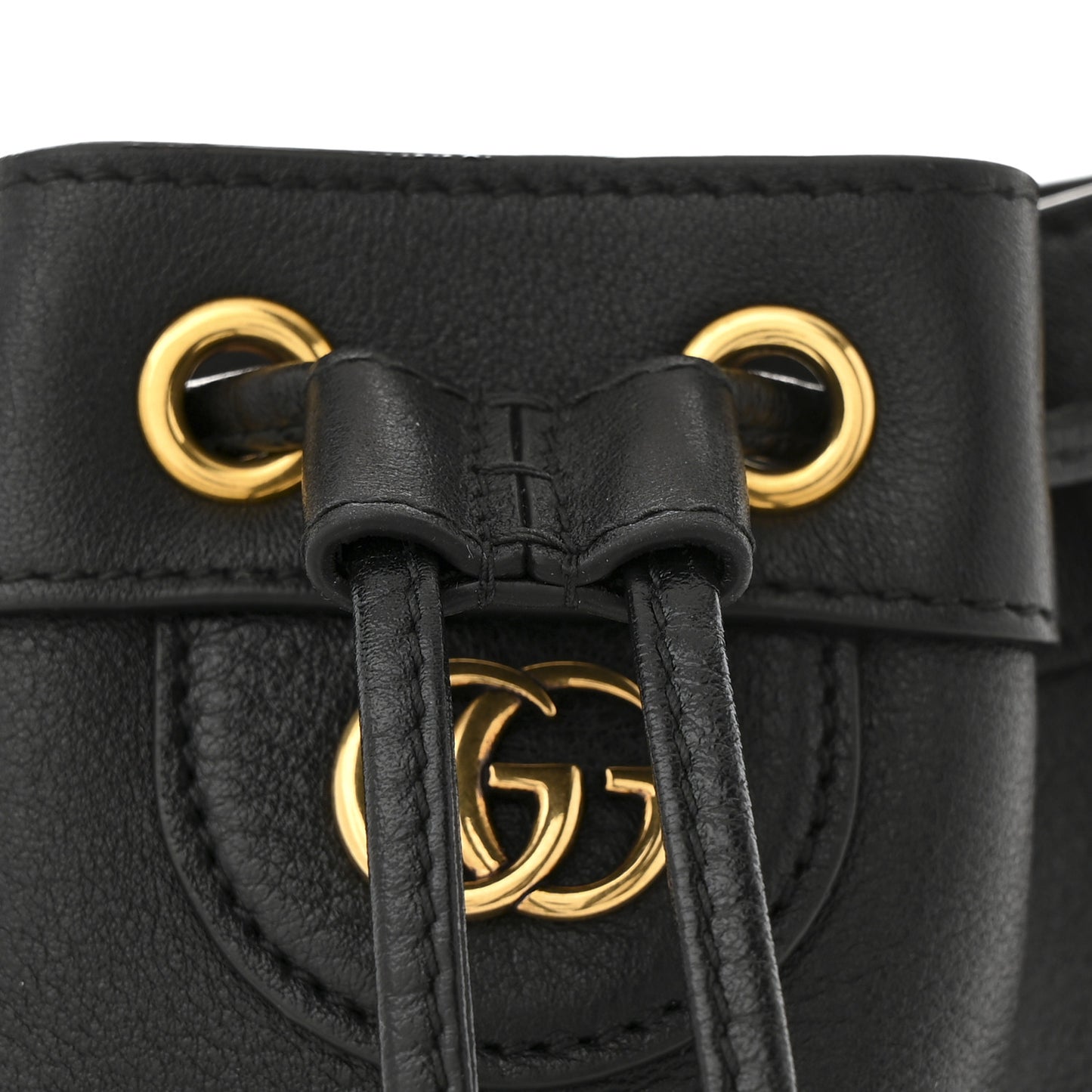 Softy Wonka Textured Dollar Calfskin Mini Diana Bucket Bag Black