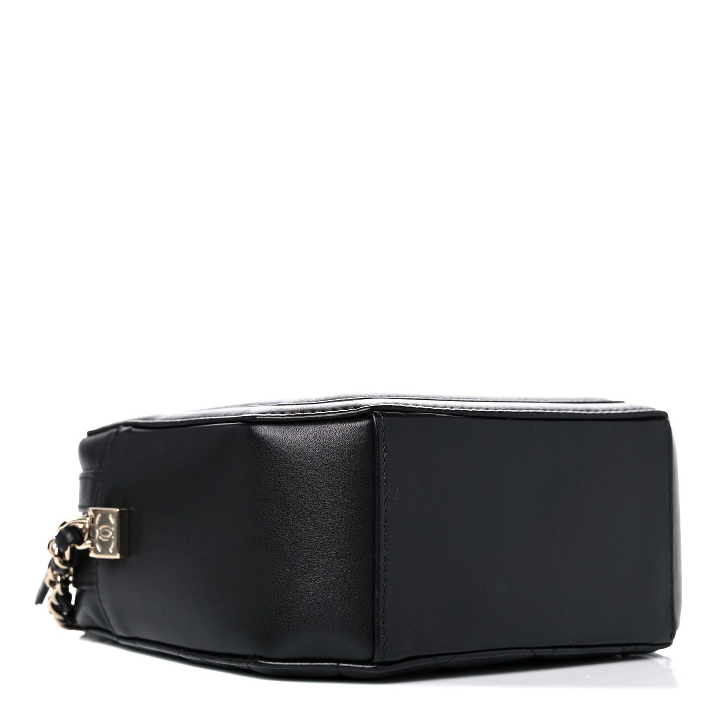 Calfskin CC Clock Camera Case Black