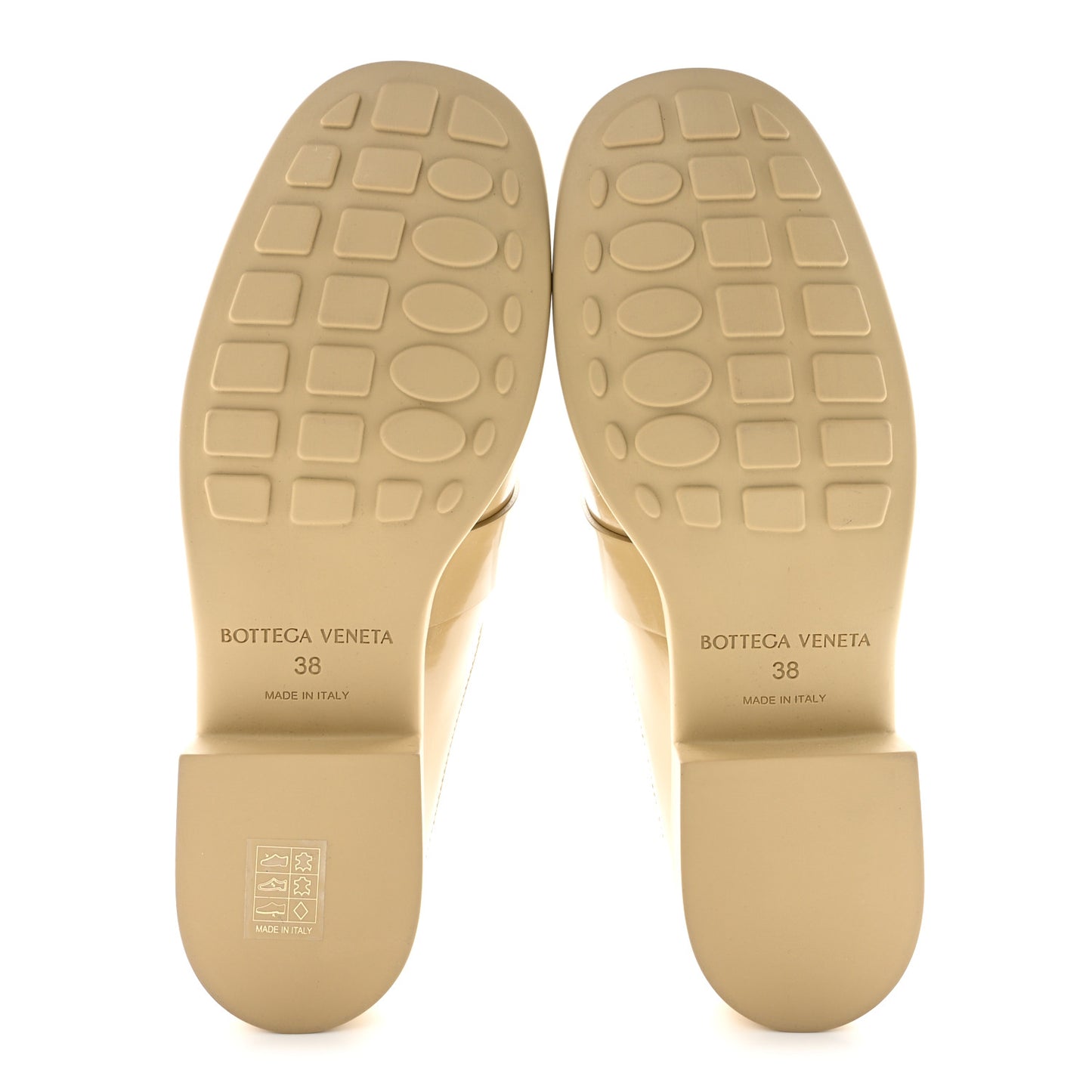 Soft Vinyl Calfskin Monsieur Loafers 38 Cane Sugar