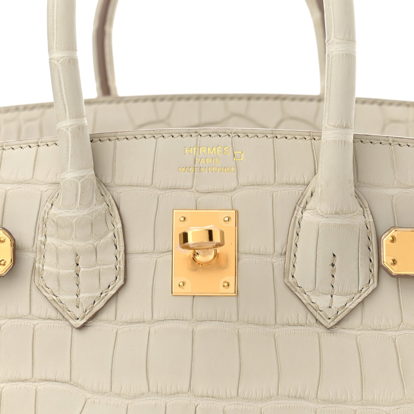 Matte Alligator Birkin 25 Beton