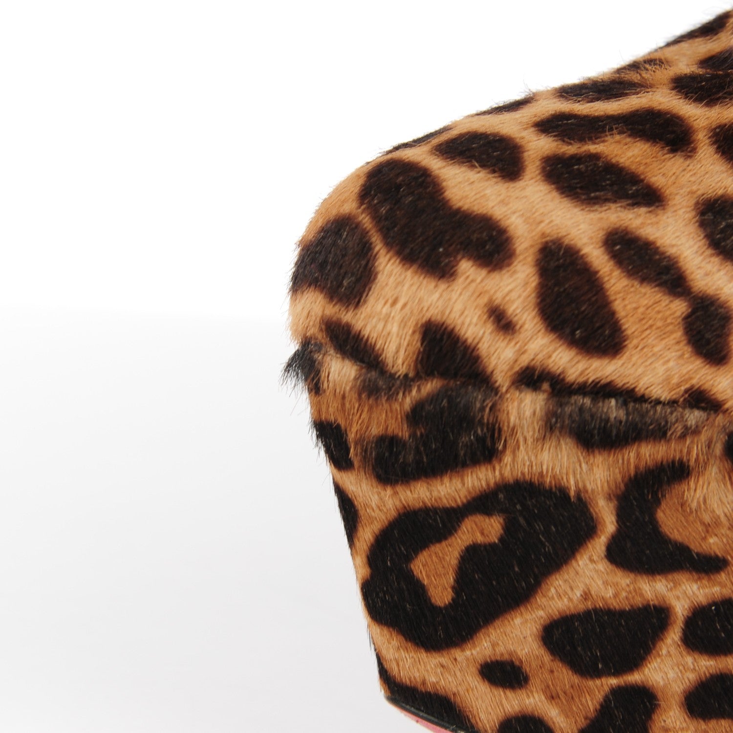 Christian Louboutin Calf Hair Leopard Print Fierce 160 Ankle Boots 39 Brown 2 of 11