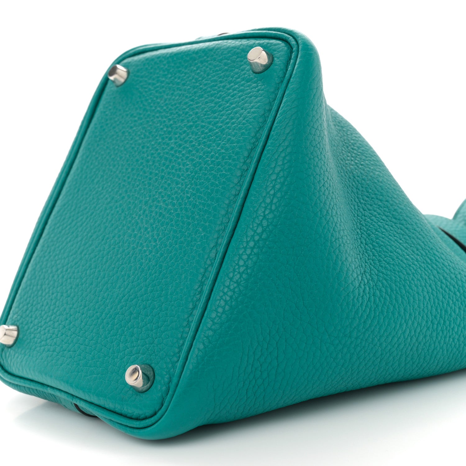 Hermes Taurillon Clemence Picotin Lock 18 PM Bleu Paon 10 of 10