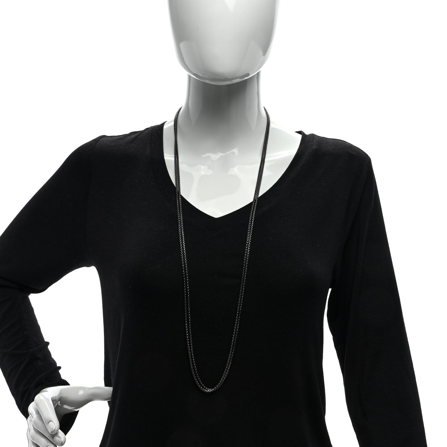 Darkened Sterling Silver 2.7mm Box Chain Necklace 72"