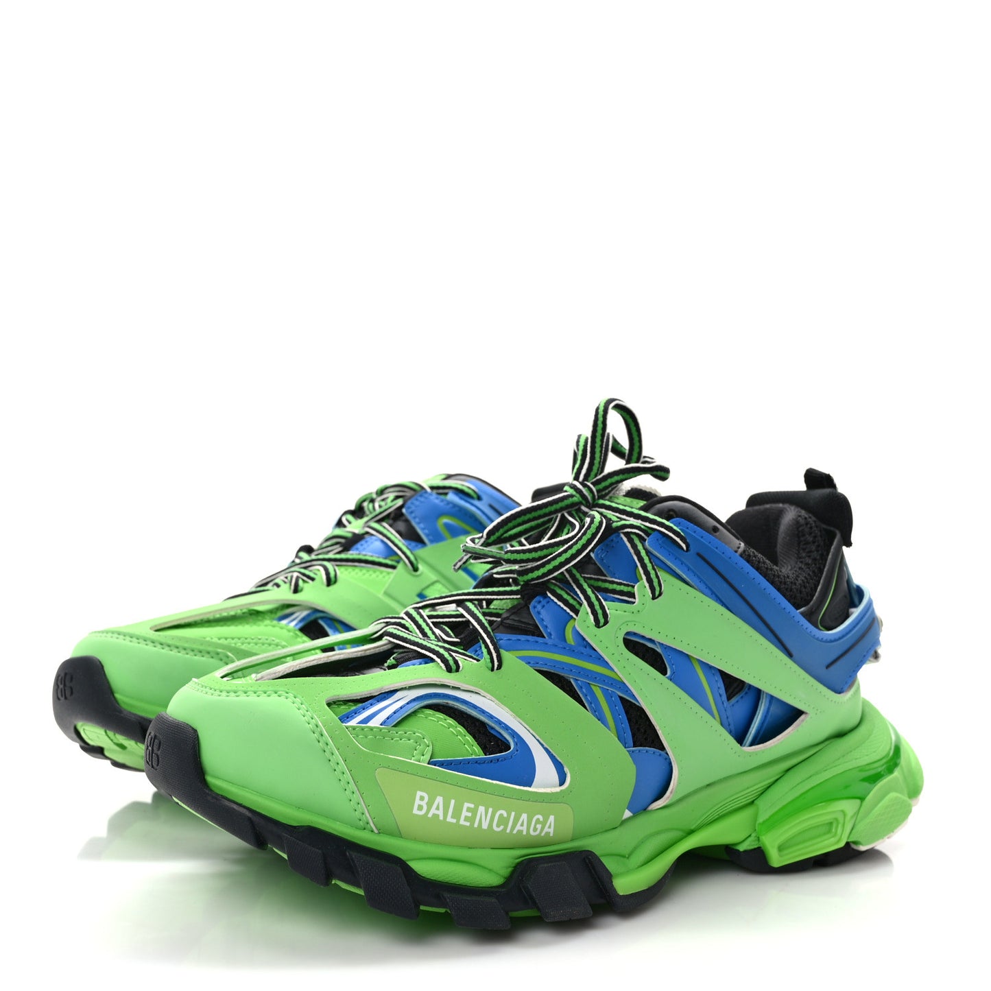 Mesh Nylon Metallic Fabric Womens Track Sneakers 40 Blue Green