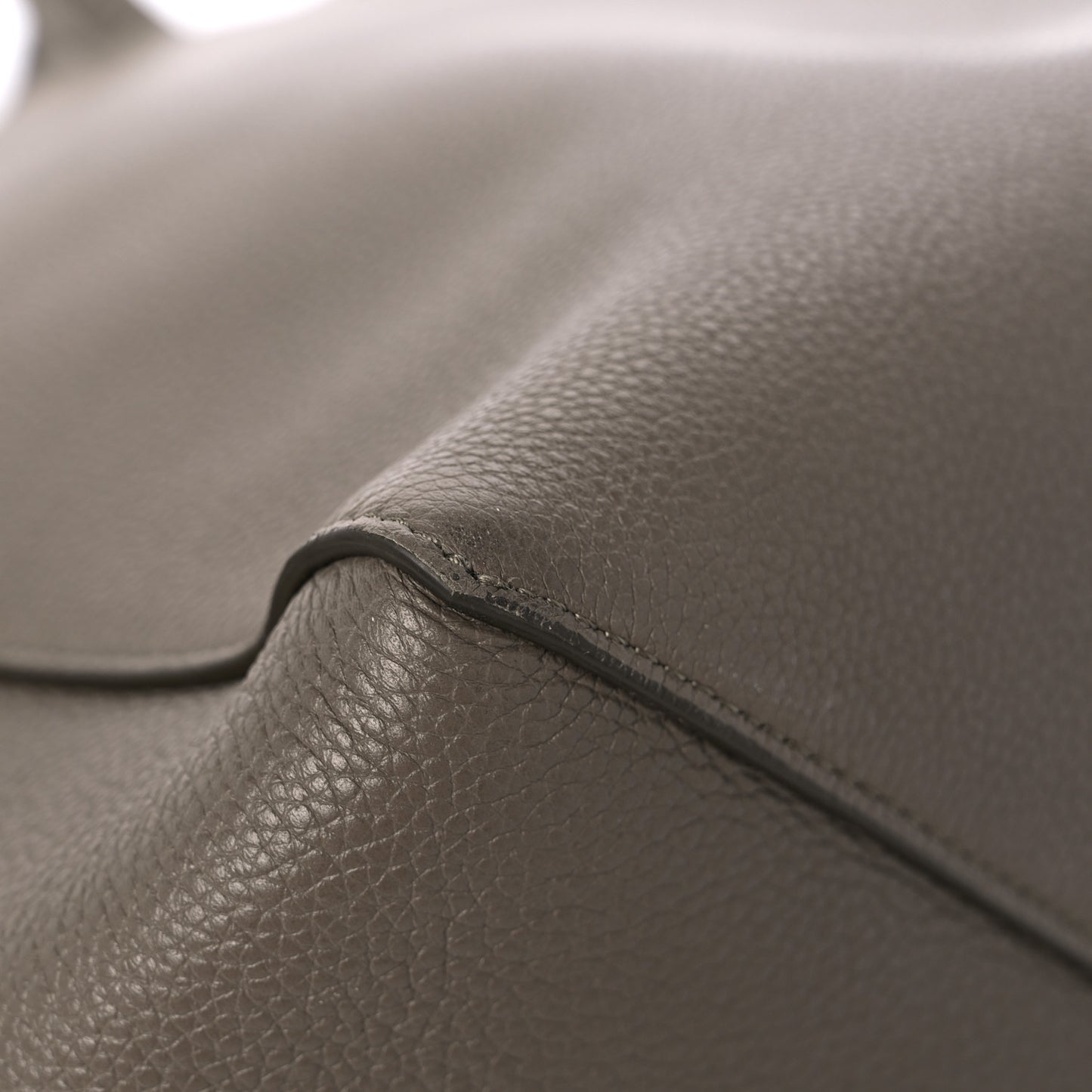 Soft Grained Calfskin Small Belt Cabas Phantom Taupe