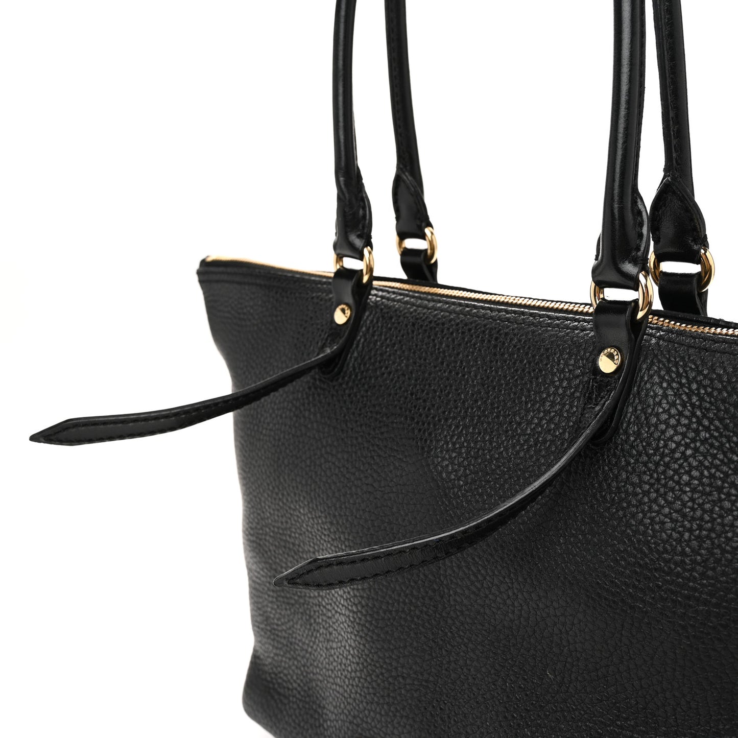 London Grainy Calfskin Small Salisbury Tote Black