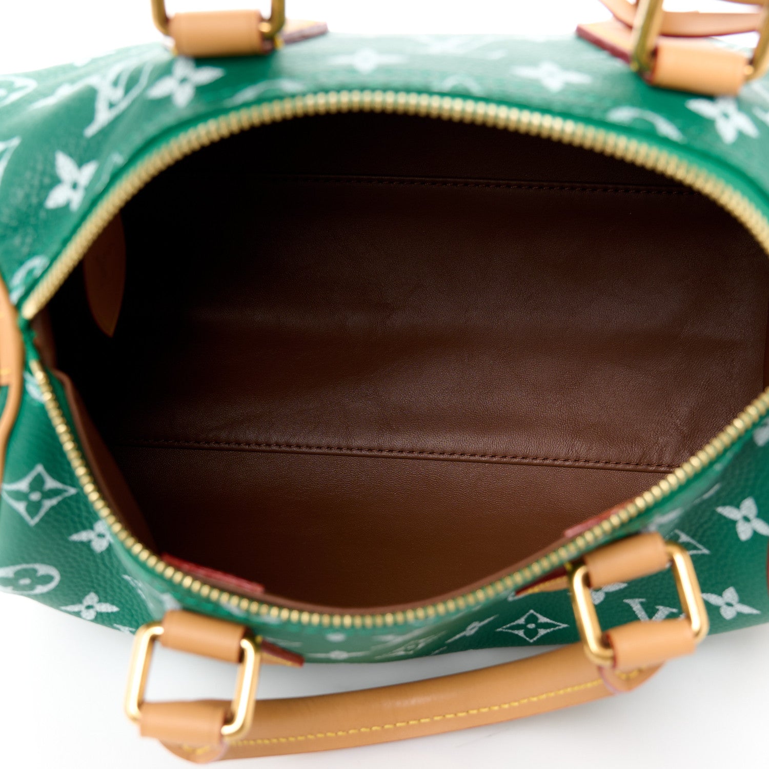 Louis Vuitton Calfskin Monogram Speedy P9 Bandouliere 25 Green 6 of 13