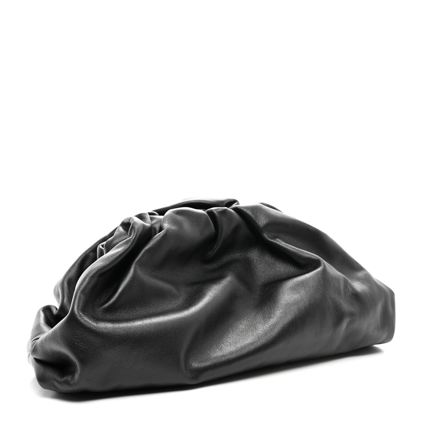 Smooth Butter Calf The Pouch Oversized Clutch Black