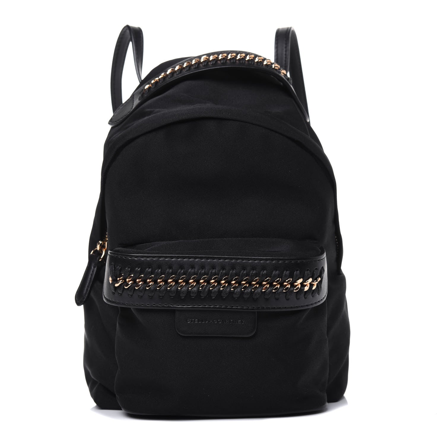 Stella McCartney Nylon Eco Alter Nappa Mini Falabella GO Backpack Black 1 of 16