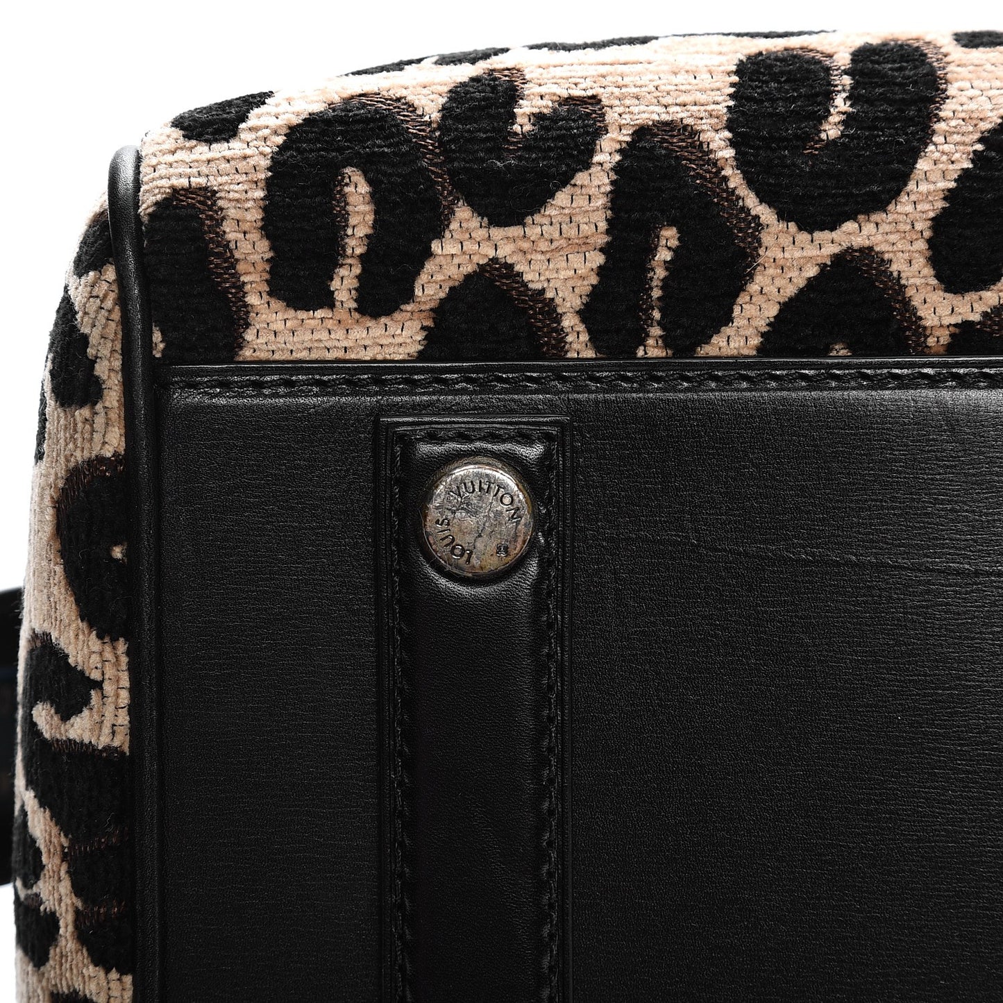 Jacquard Velvet Leopard Print Stephen Sprouse Speedy