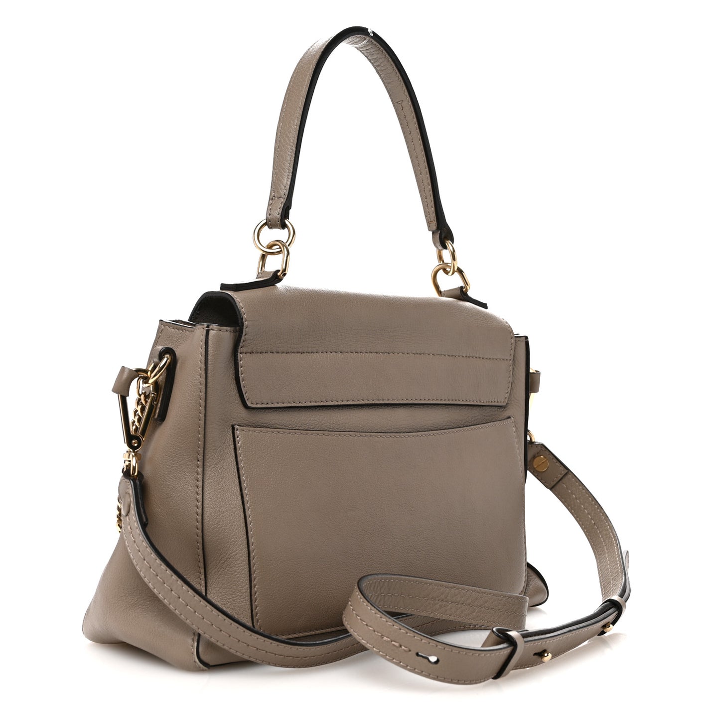Calfskin Small Faye Day Shoulder Bag Motty Grey