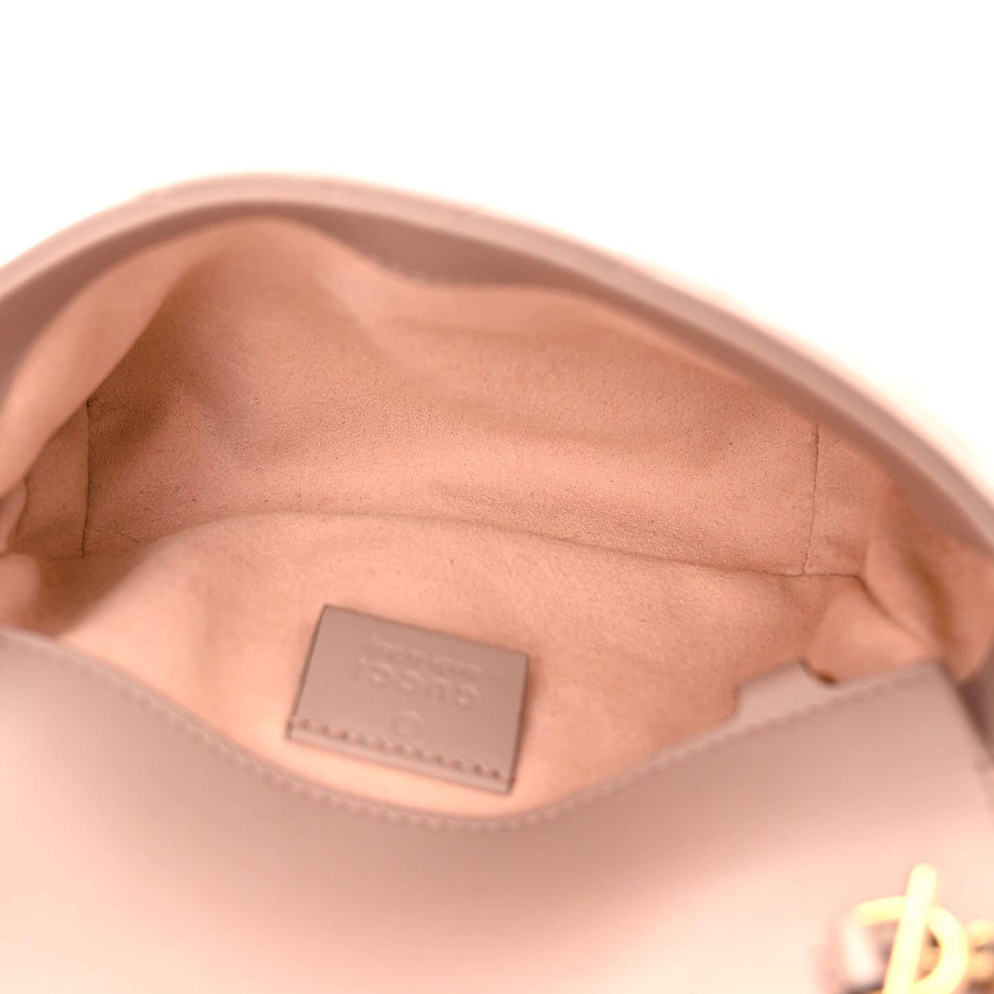 Calfskin Matelasse Super Mini GG Marmont Shoulder Bag Porcelain Rose