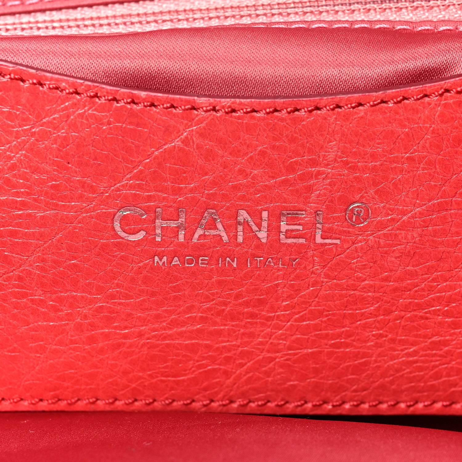 Chanel Glazed Calfskin Large On The Road Tote Red 6 of 8