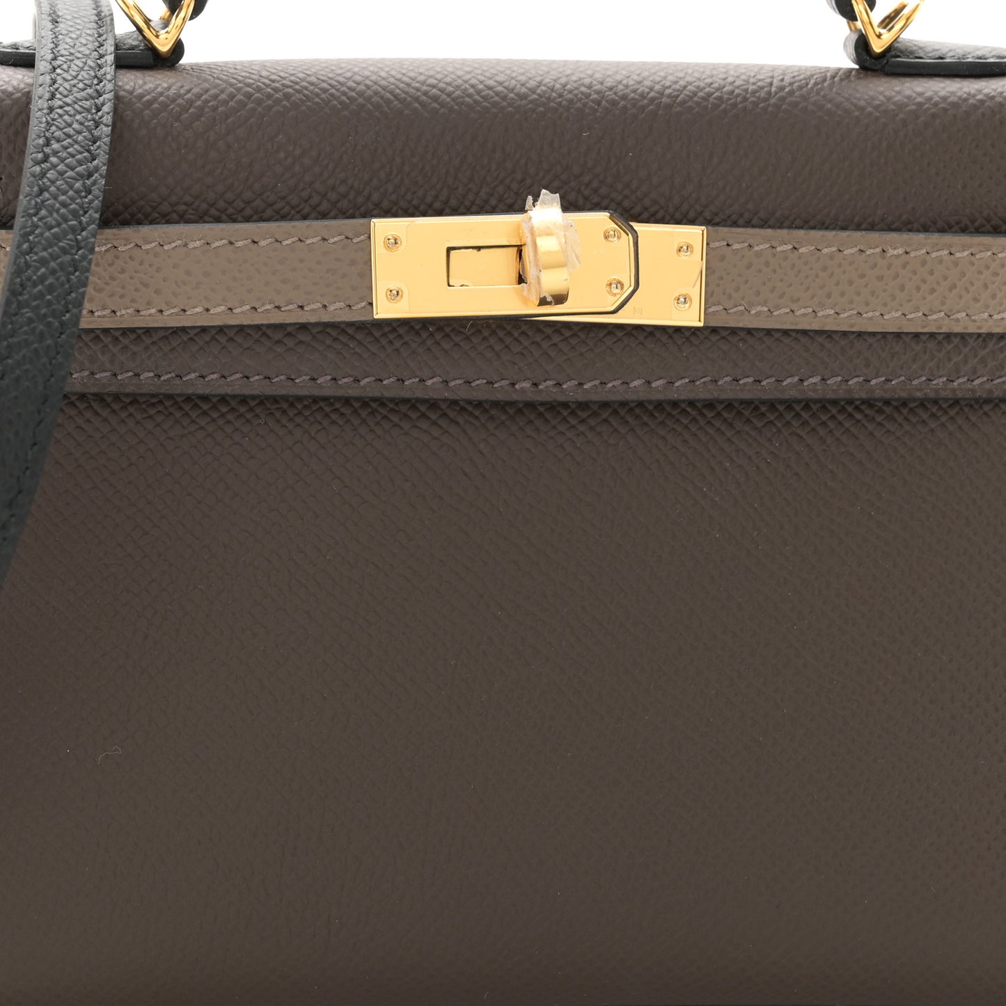 Epsom Tri-Color Mini Kelly Sellier 20 Ecorce Etoupe Black