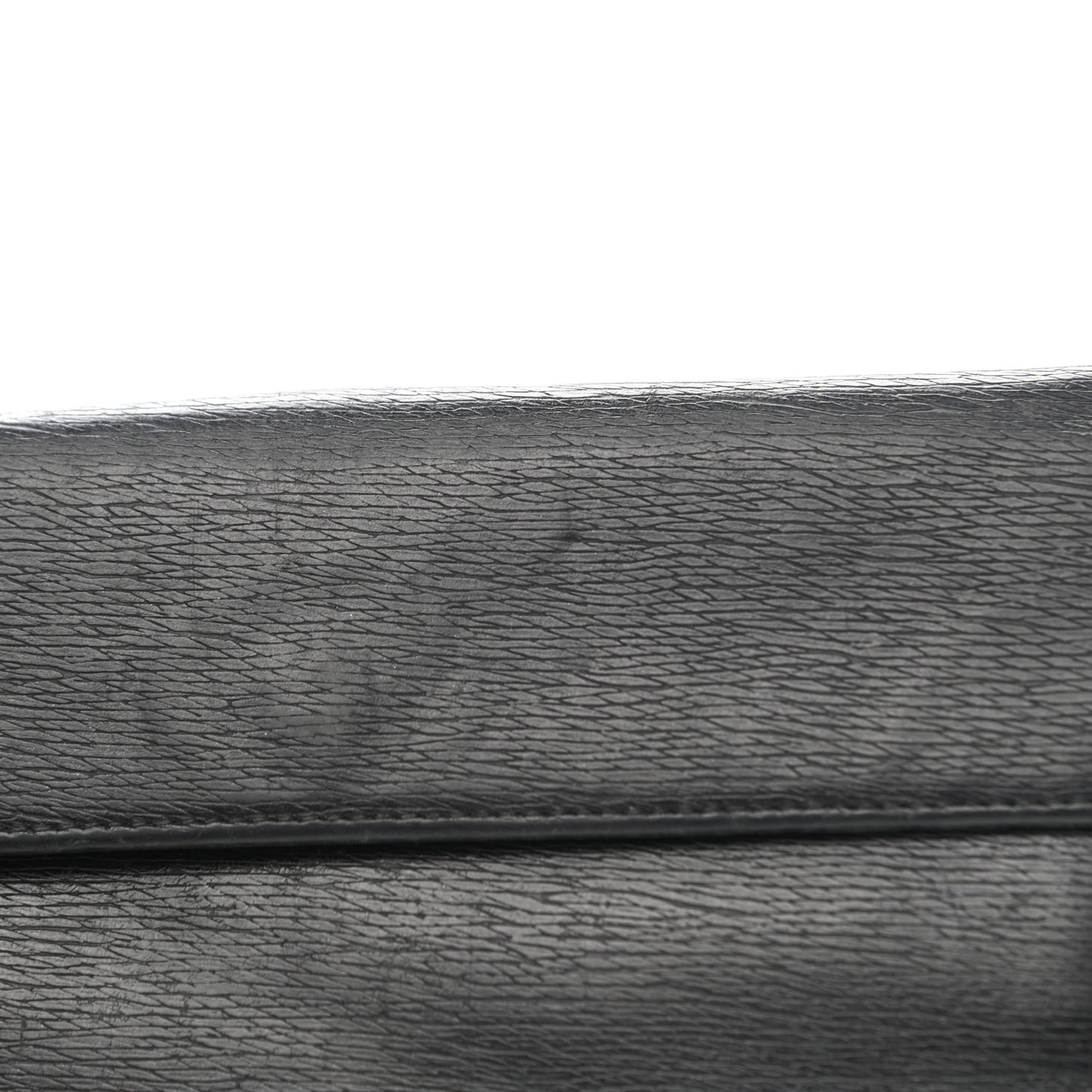 Calfskin Continental Bardot Wallet Black