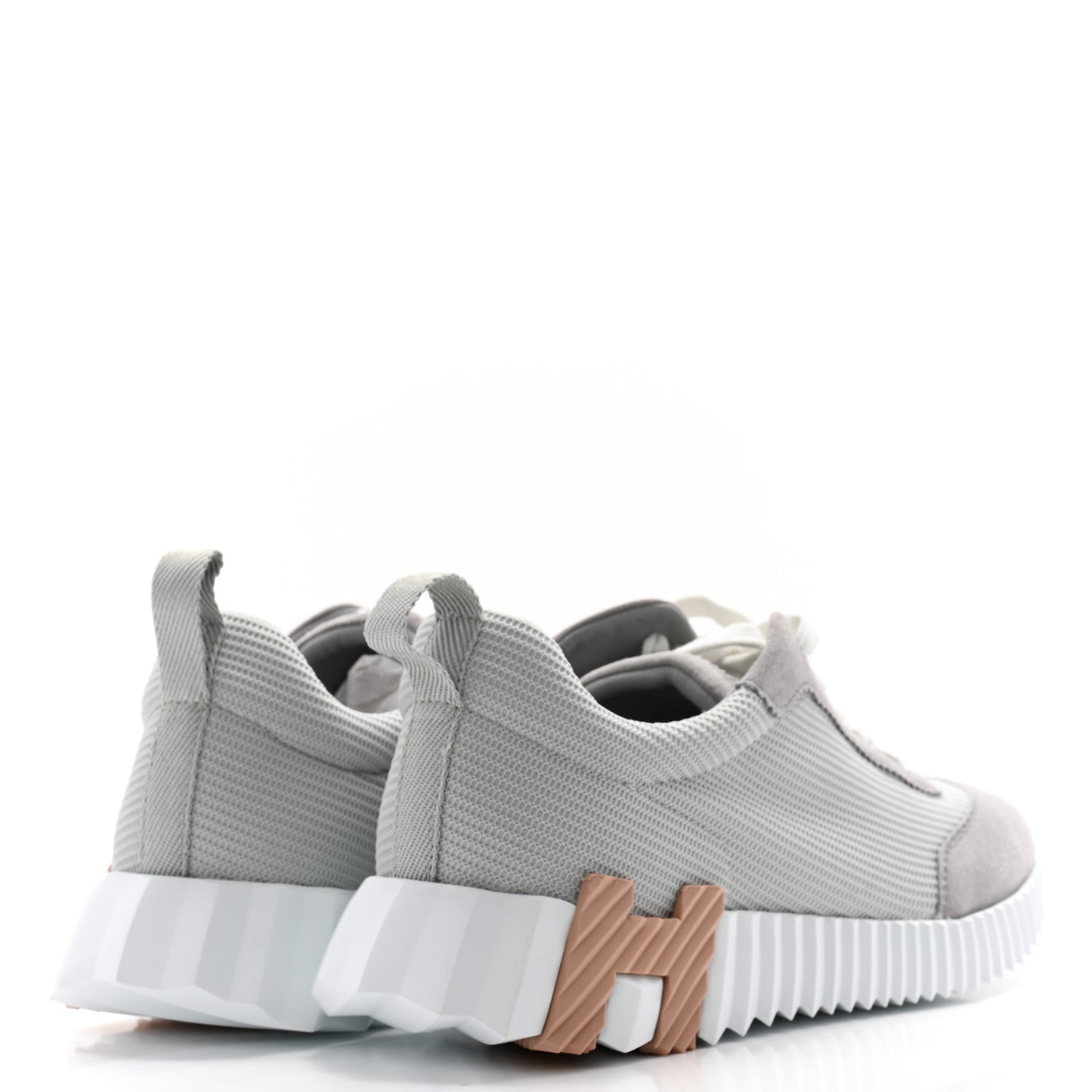 Air Mesh Suede Goatskin Bouncing Sneakers 38 Gris Temperance