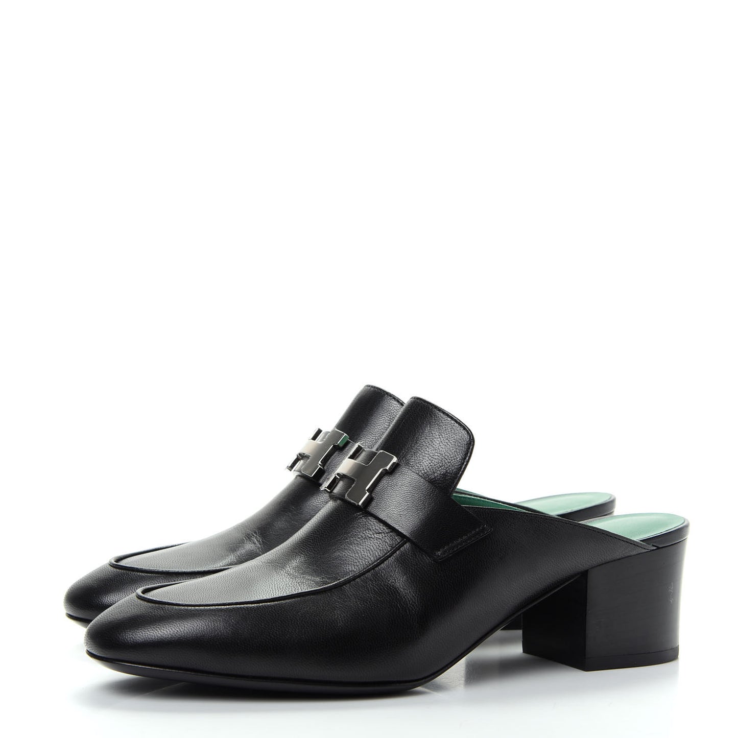 Goatskin Paradis Mules 39 Black