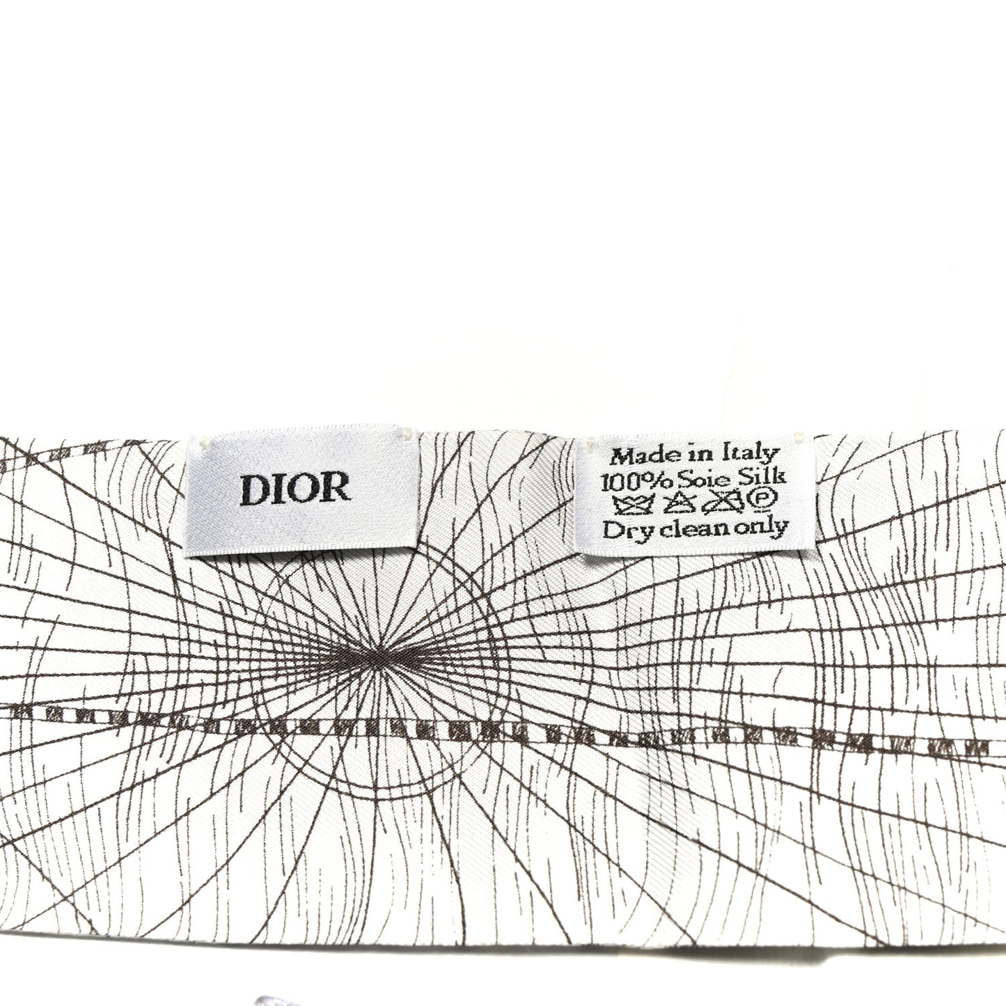 Silk ABCDior "M" Mitzah Scarf Gris Anthracite