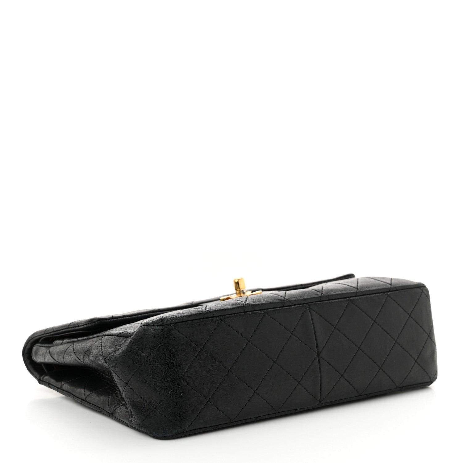 Chanel Lambskin Quilted Medium Double Flap Black 4 of 15