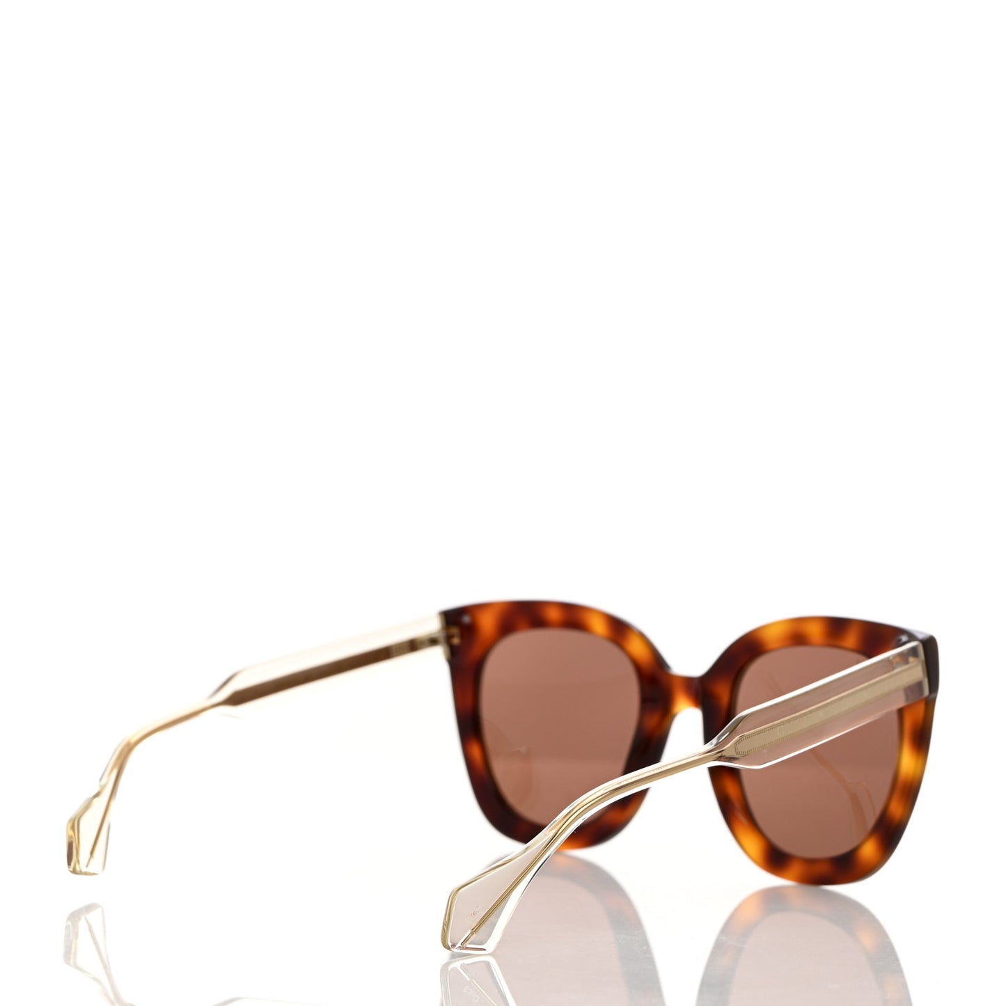 Acetate Crystal Square Sunglasses GG0564S Tortoise