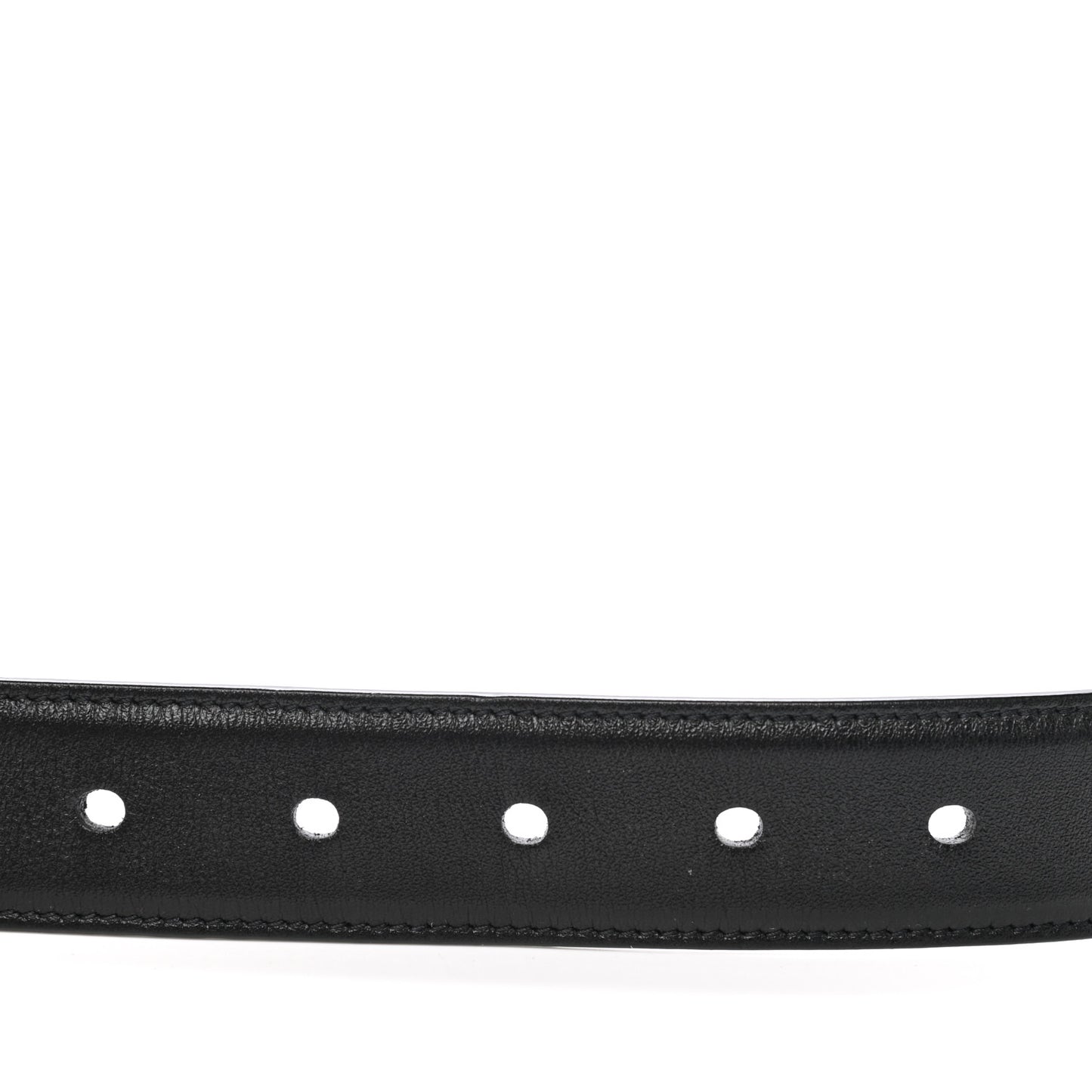 Smooth Calfskin Monogram Square Buckle Belt 75 30 Black