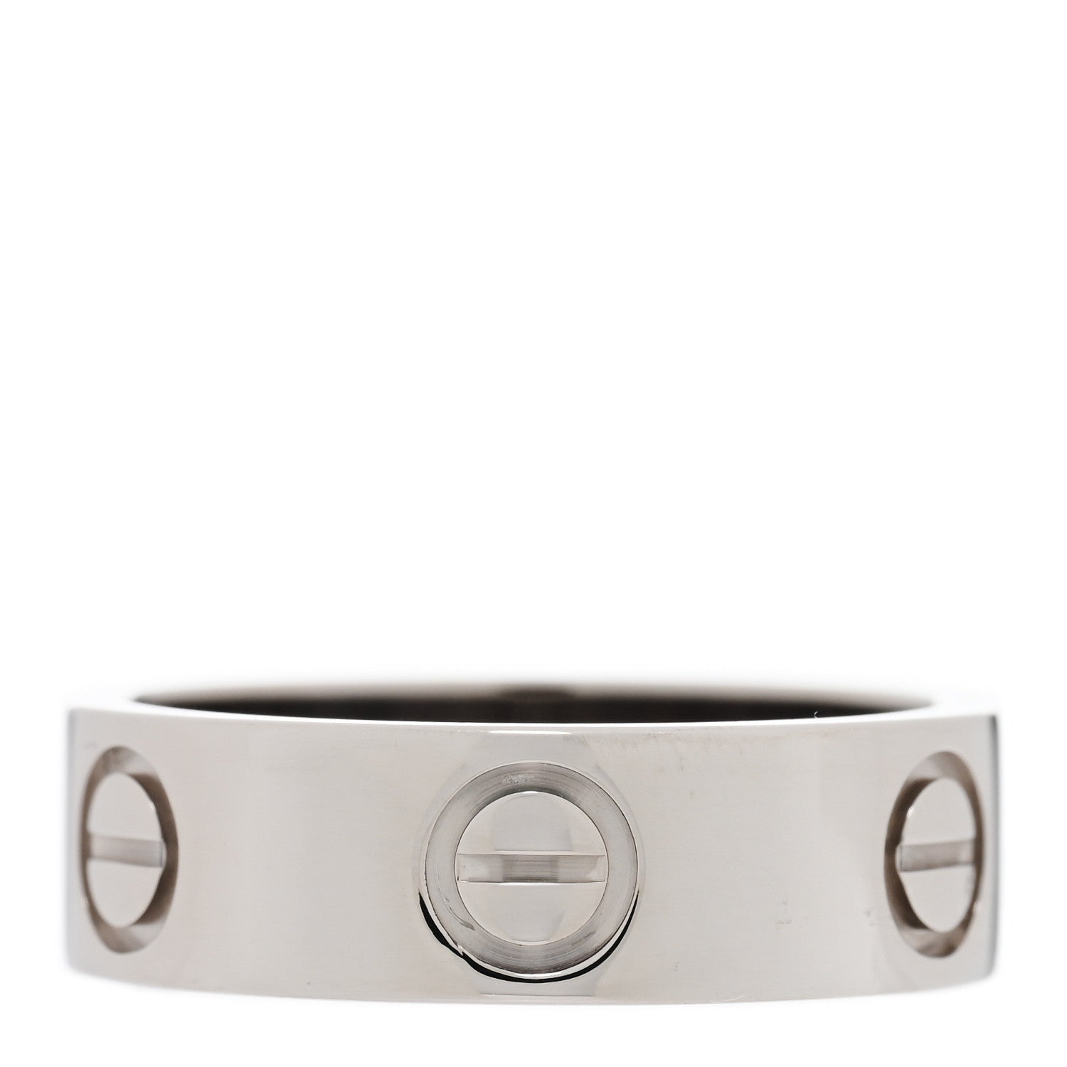 Cartier 18K White Gold 5.5mm LOVE Ring 50 5.25 1 of 4