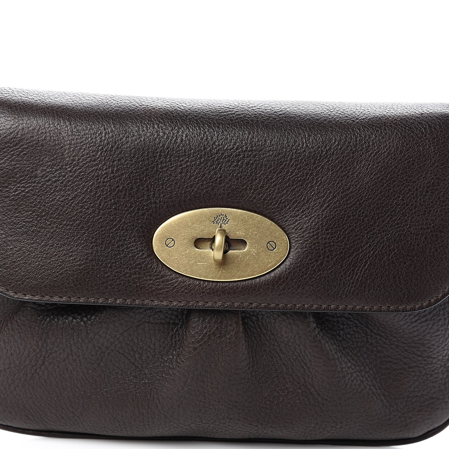 Natural Calfskin Shoulder Bag Chocolate