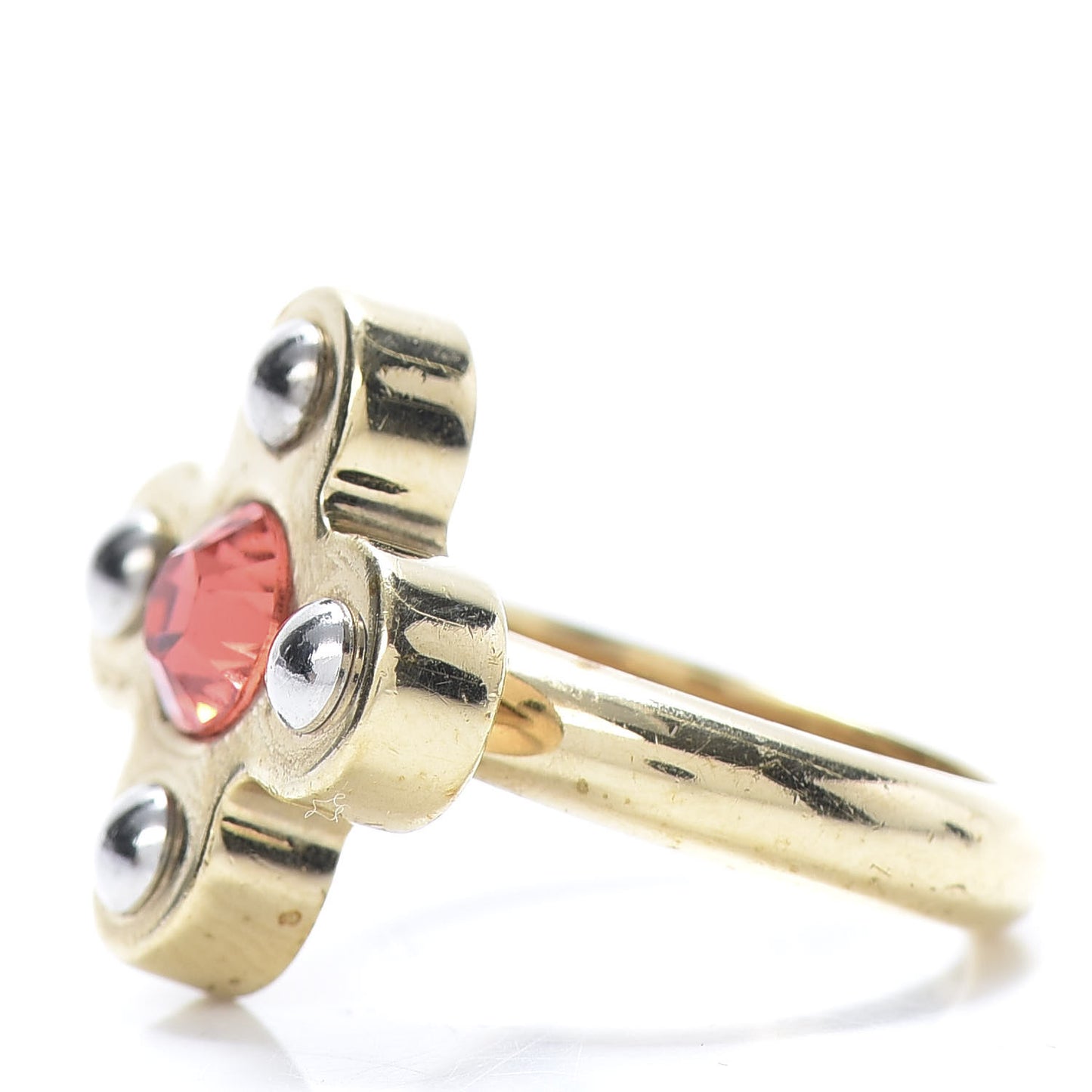 Crystal Love Letters Timeless Ring Gold M 6.5