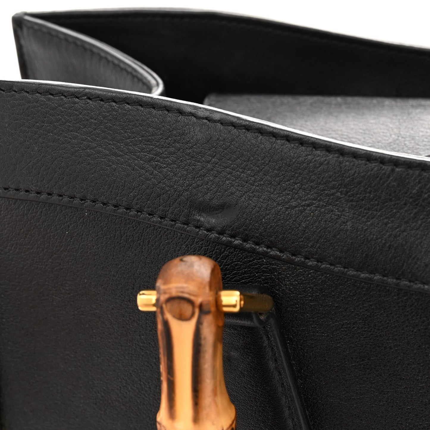 Wonka Grain Calfskin Medium Diana Tote Bag Black