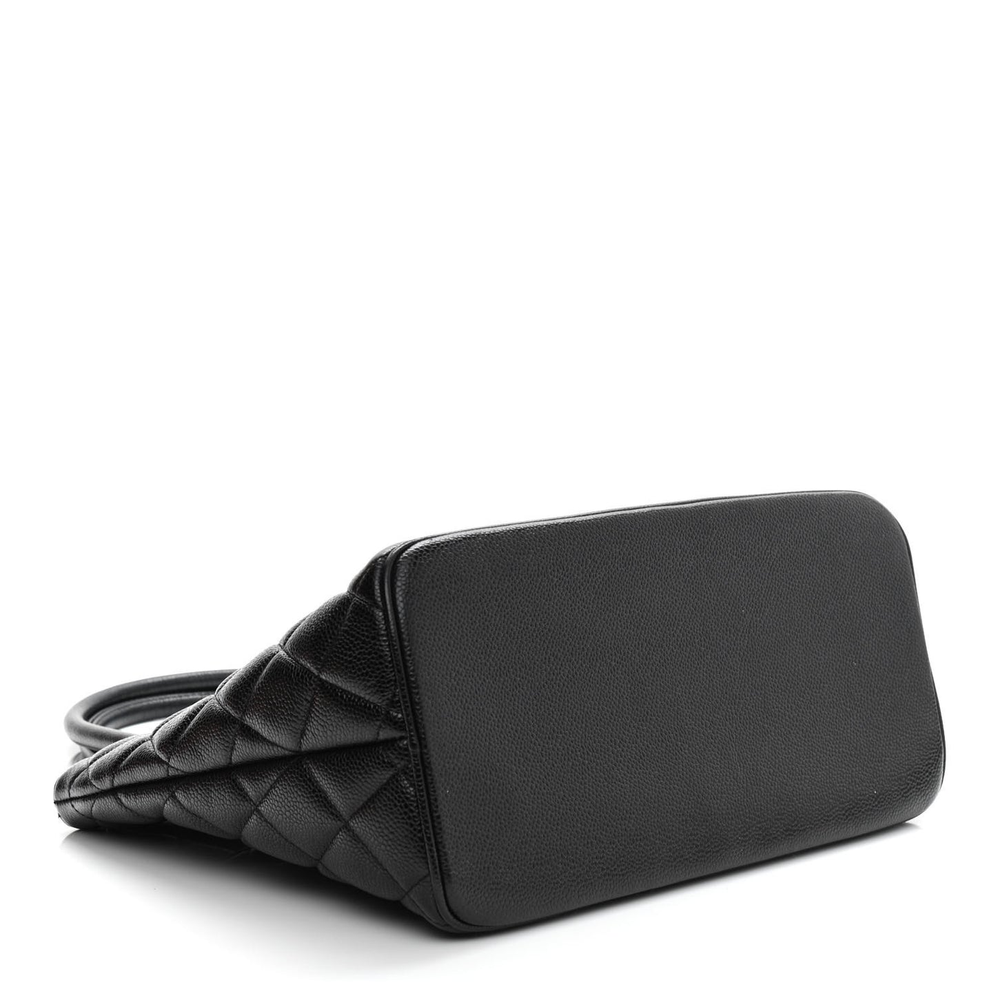 Caviar Quilted Medallion Tote Black