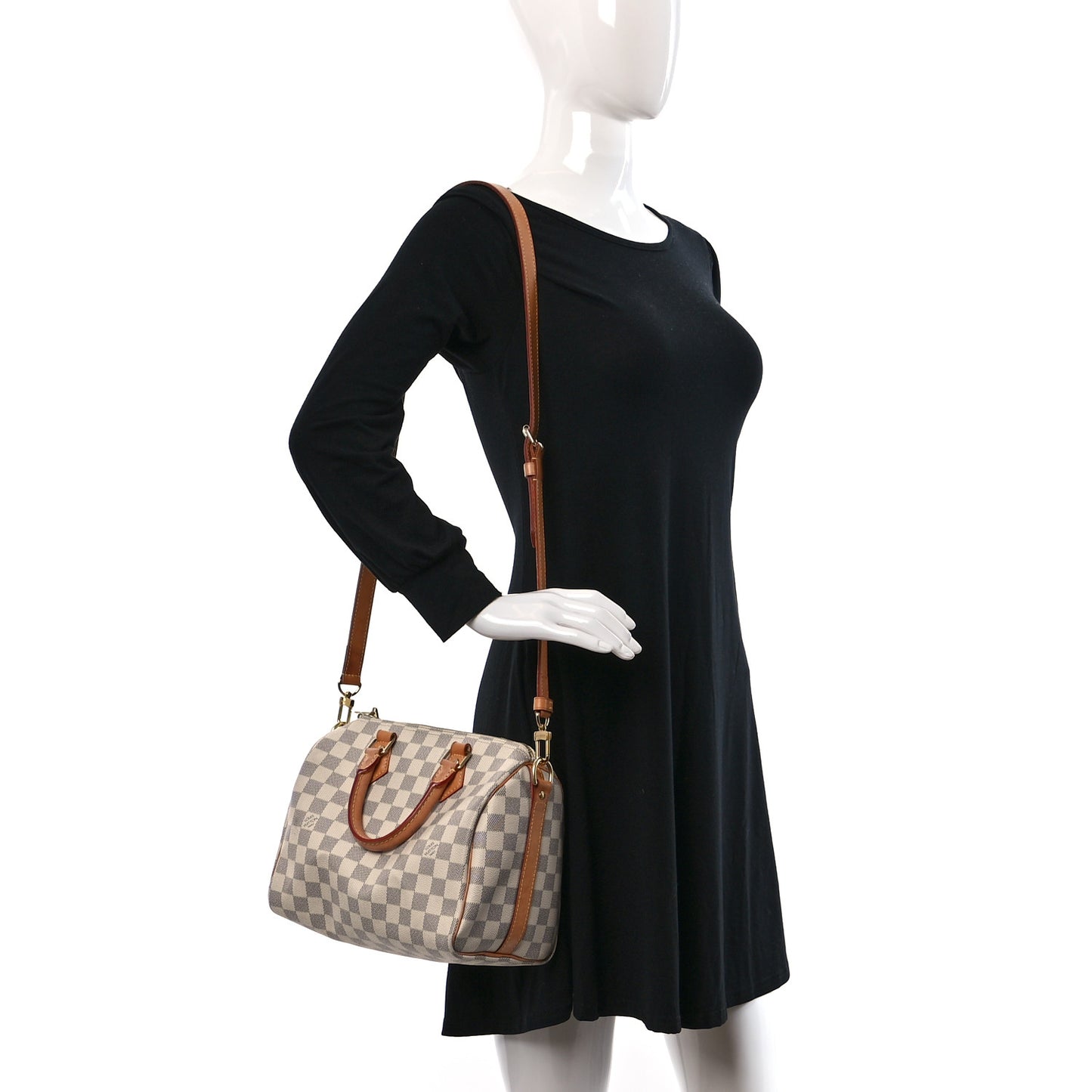 Damier Azur Speedy Bandouliere 25