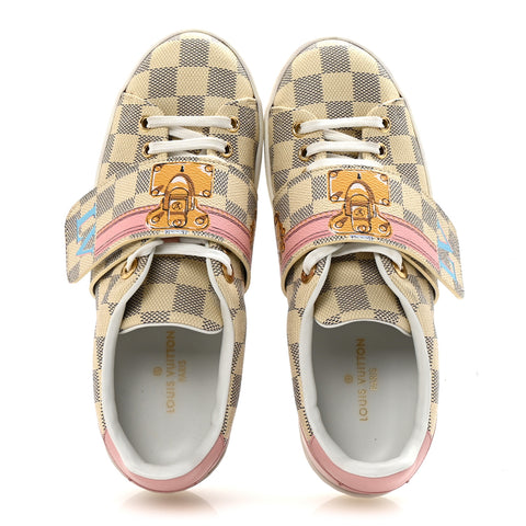 Damier Azur Summer Trunks Frontrow Sneaker 37