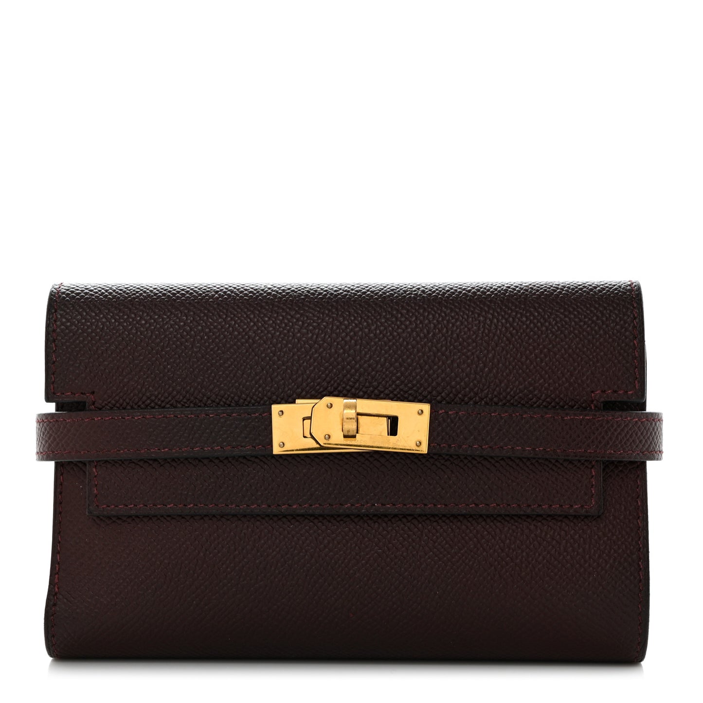 Epsom Medium Kelly Wallet Bordeaux