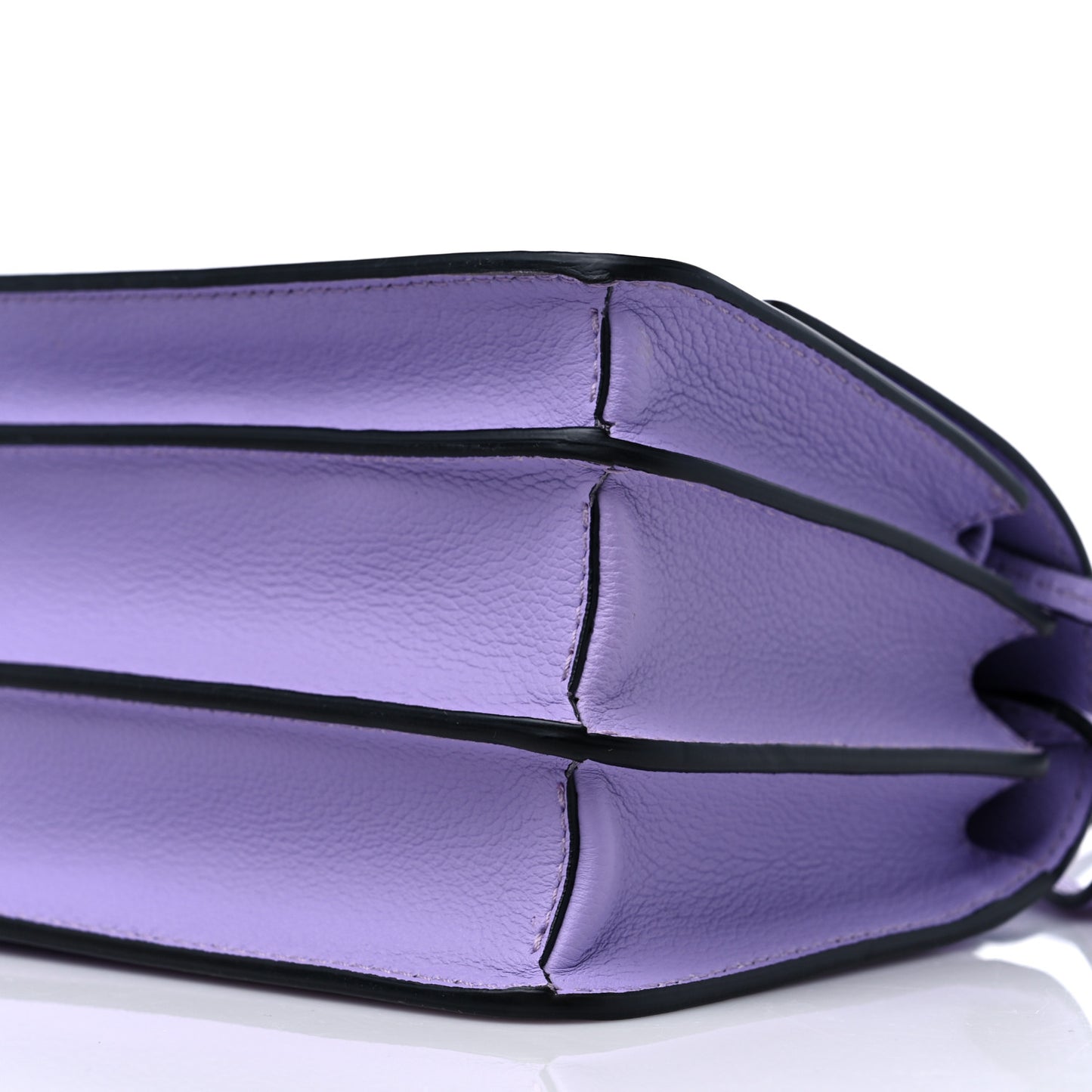 Grained Calfskin La Medusa Shoulder Bag Lilac