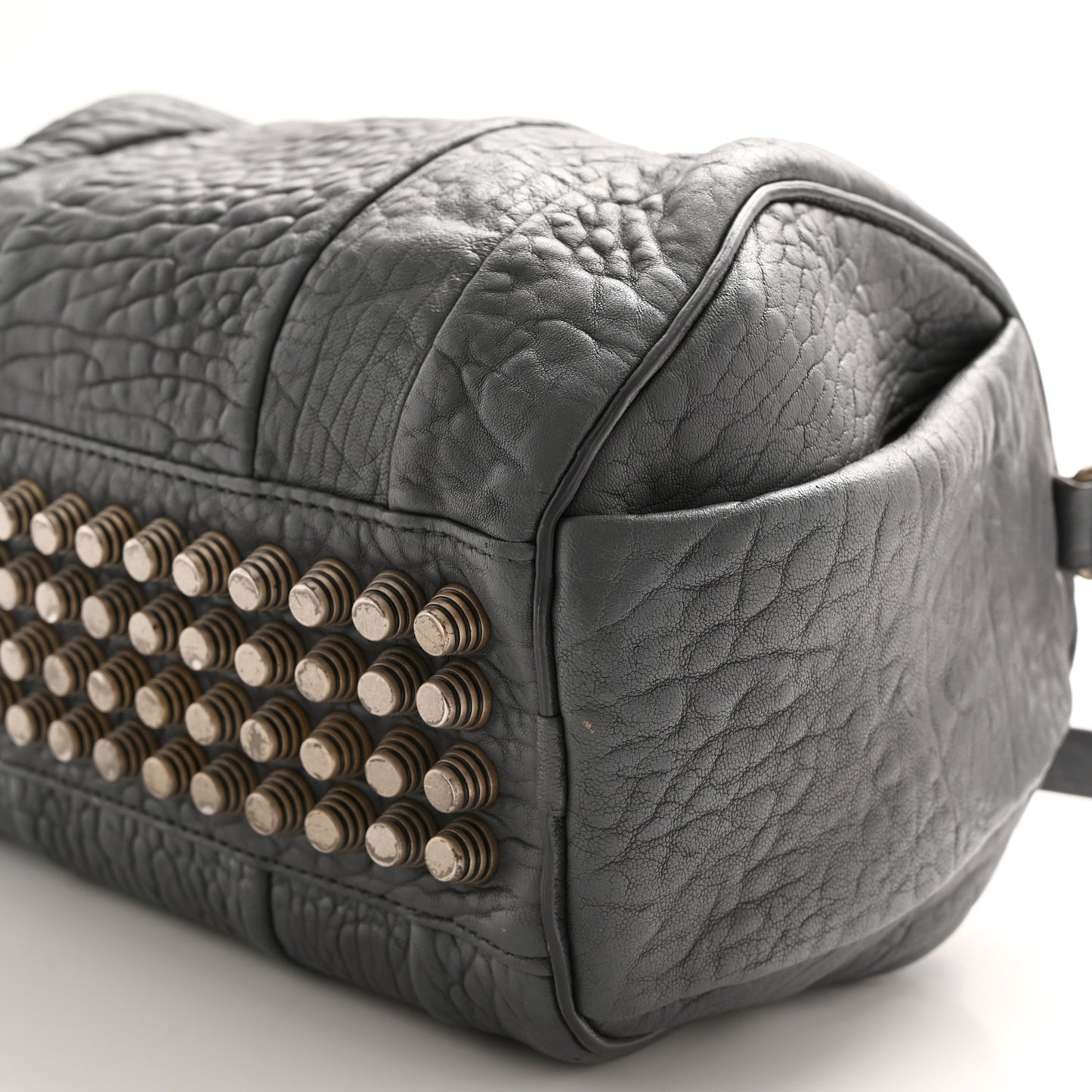 Pebbled Lambskin Rockie Tundra Antique Silver Hardware