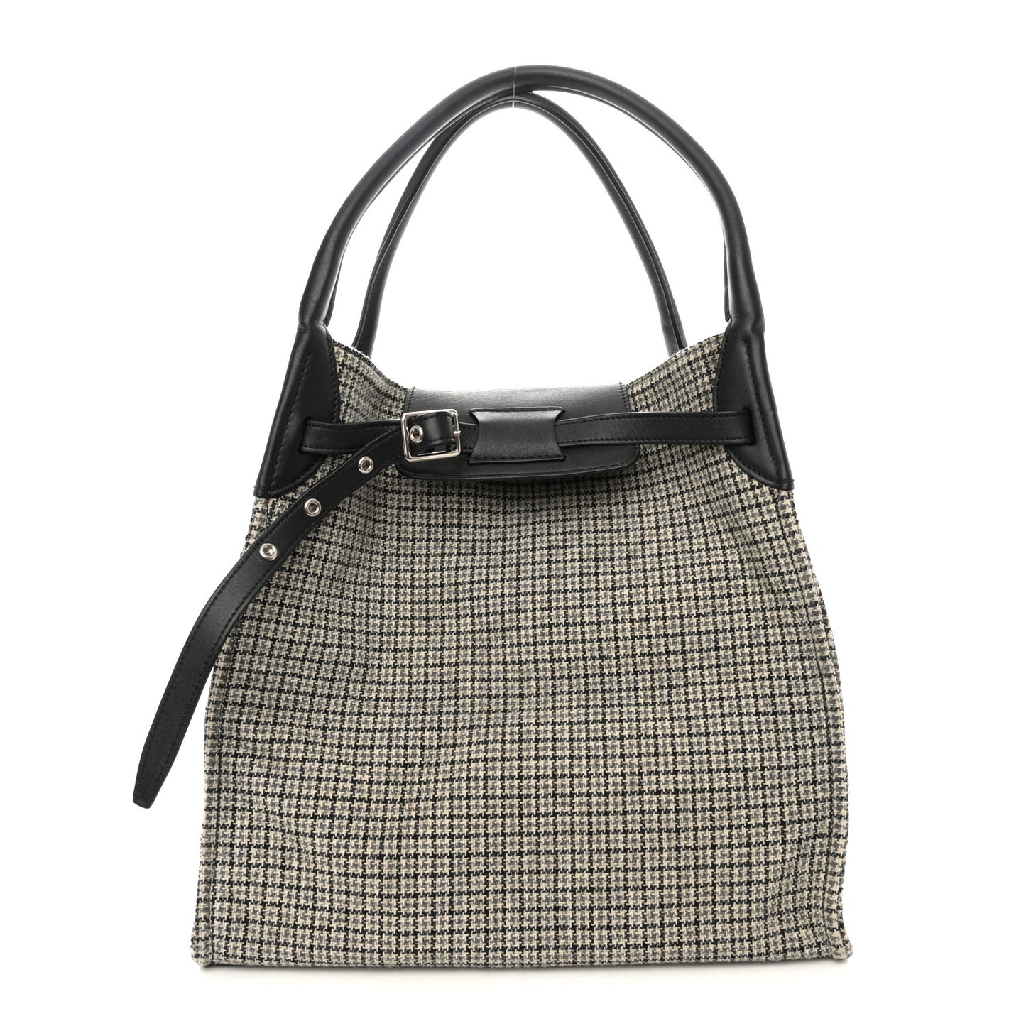 Tweed Smooth Calfskin Medium Big Bag Black