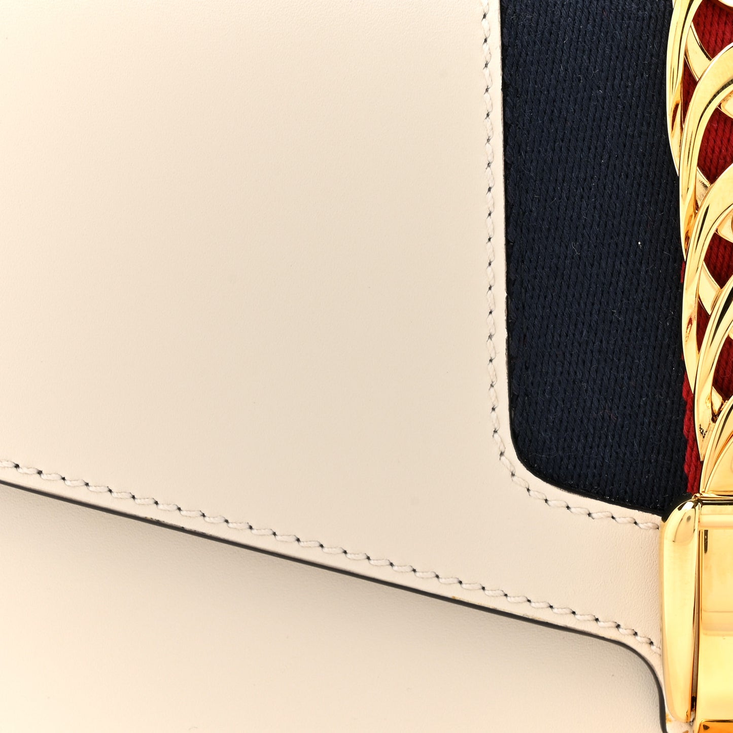 Calfskin Small Sylvie Shoulder Bag Off White