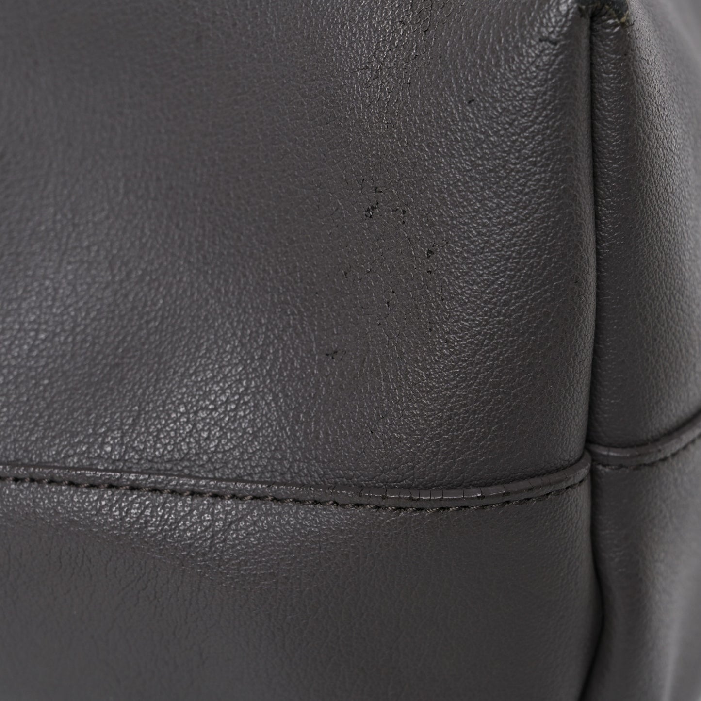 Calfskin Large Shopping Tote Dark Grey