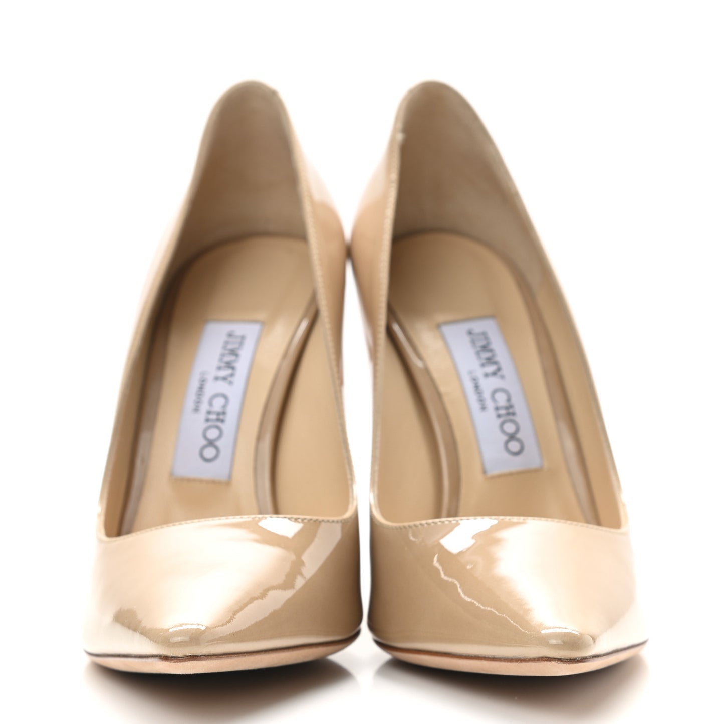 Patent Pointy Toe Romy 100 Pumps 36.5 Nude