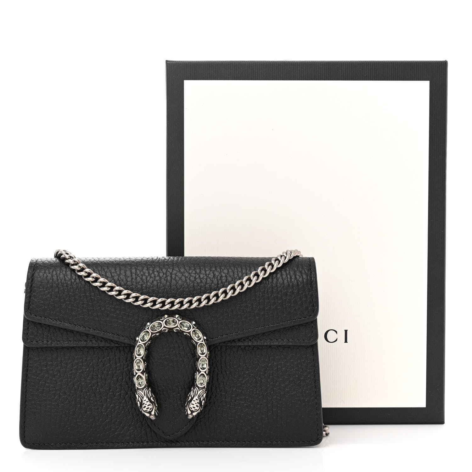 Gucci Calfskin Super Mini Dionysus Shoulder Bag Black 11 of 11