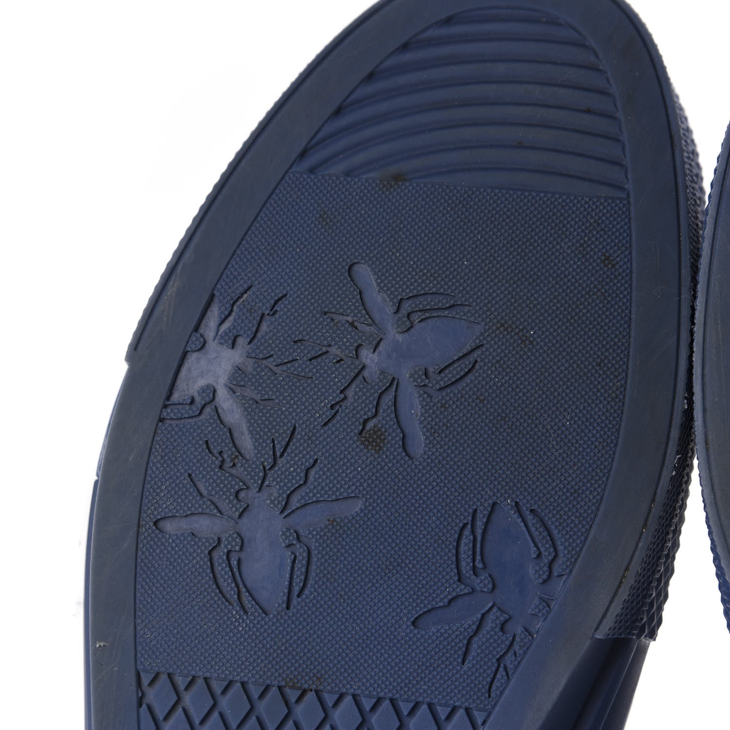 Christian Dior Technical Canvas Oblique Mens B23 Low Top Sneakers 42 White Blue 8 of 12