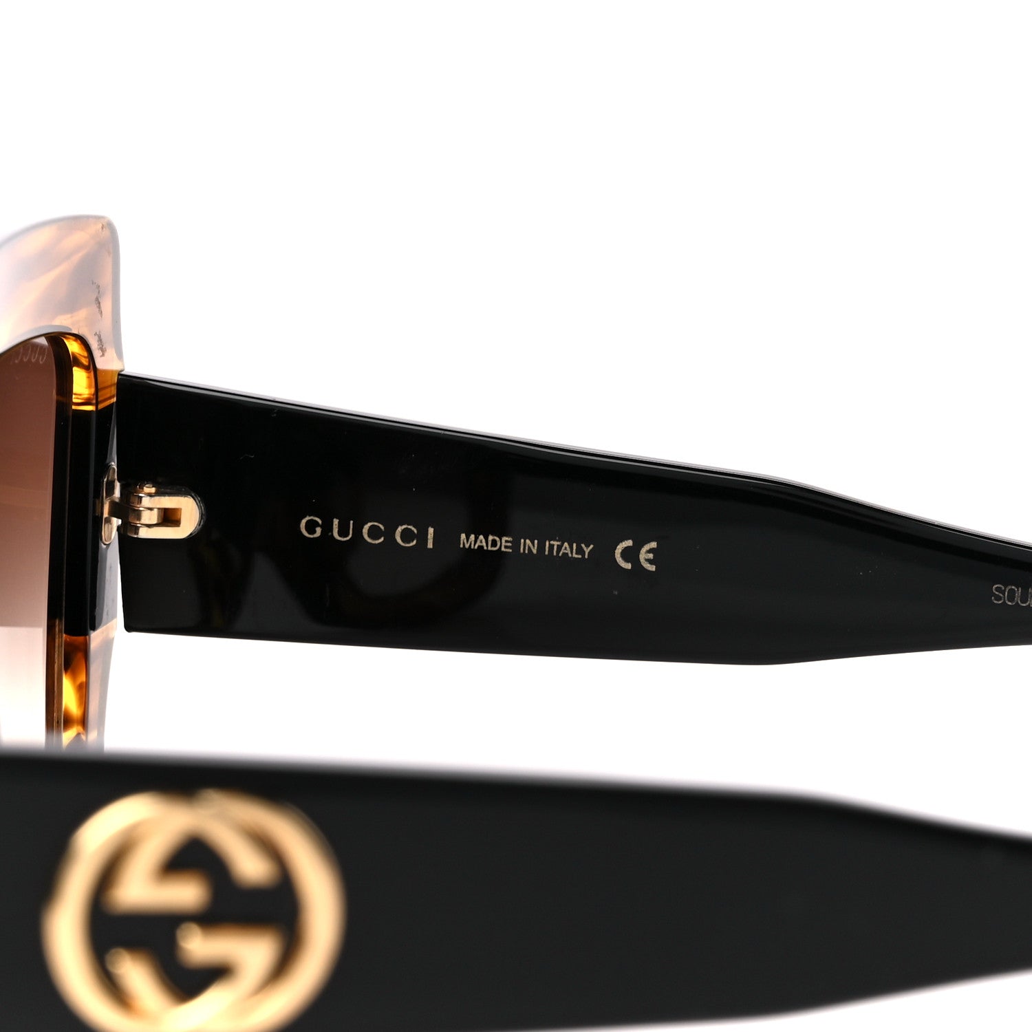 Gucci Acetate Square Frame Sunglasses GG0053S Havana 6 of 8