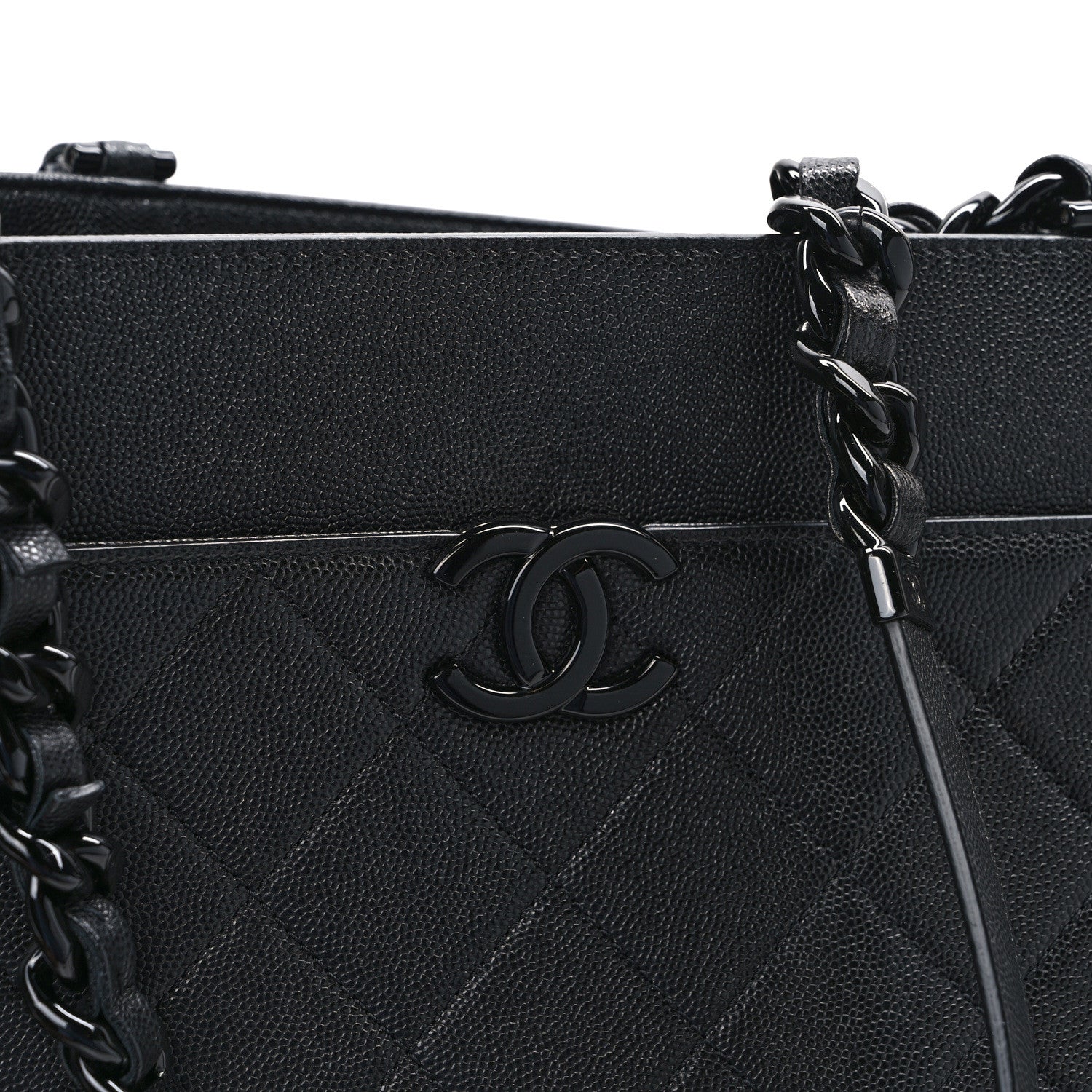 Chanel Caviar Quilted My Everything Large Shopping Tote Black 14 of 14