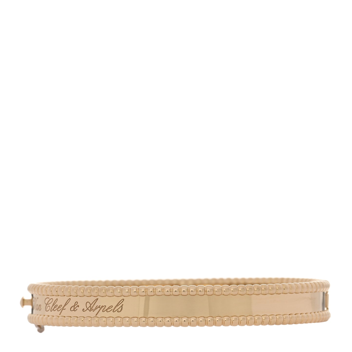18K Yellow Gold Perlee Signature Bangle Bracelet S