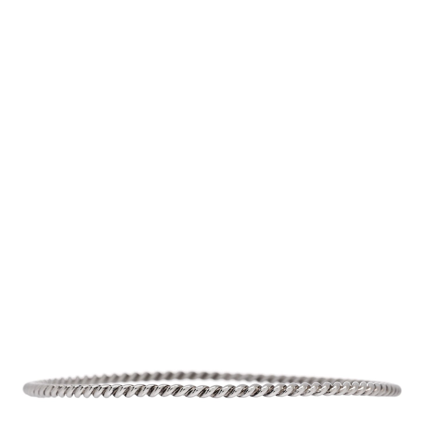 Sterling Silver Twist Rope Bangle Bracelet