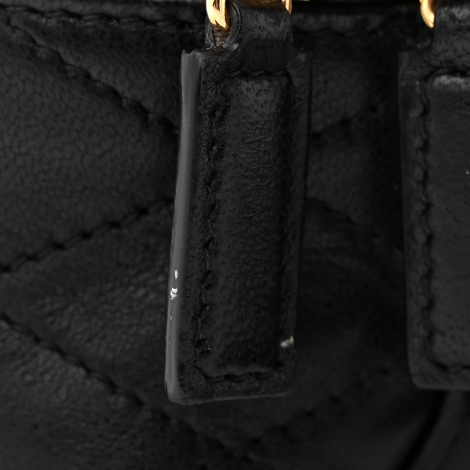 Saint Laurent Grain De Poudre Quilted Vanity Bag Top Handle Black 11 of 11